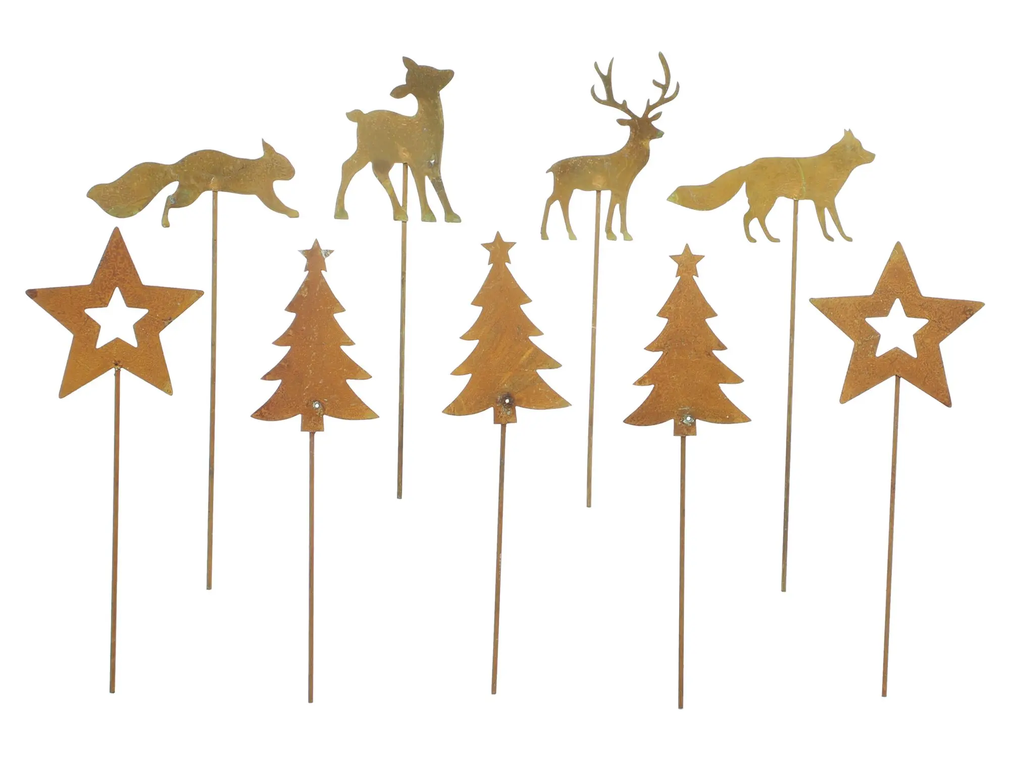Acheter Lot de 9 pics en métal "forêt de Noël" dans la boutique en ligne de Frank Flechtwaren pour Couronnes Acheter Lot de 9 pics en métal "forêt de Noël" dans la boutique en ligne de Frank Flechtwaren pour Couronnes