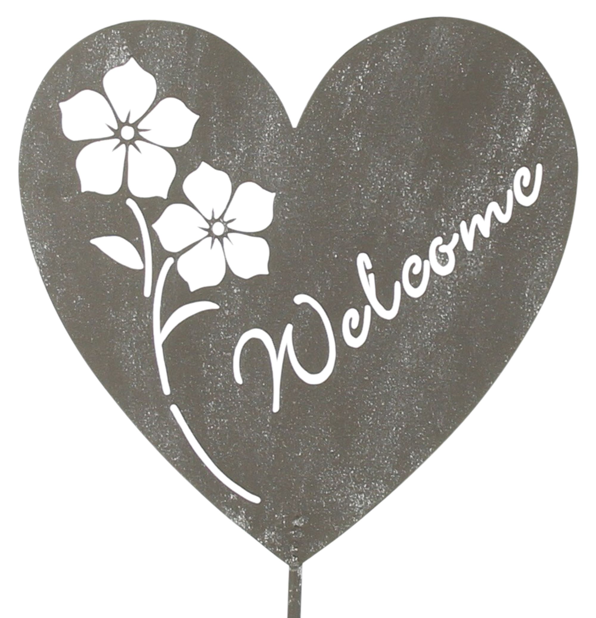 Acheter Lot de 2 coeurs "Welcome Home"  dans la boutique en ligne de Frank Flechtwaren pour Pâques