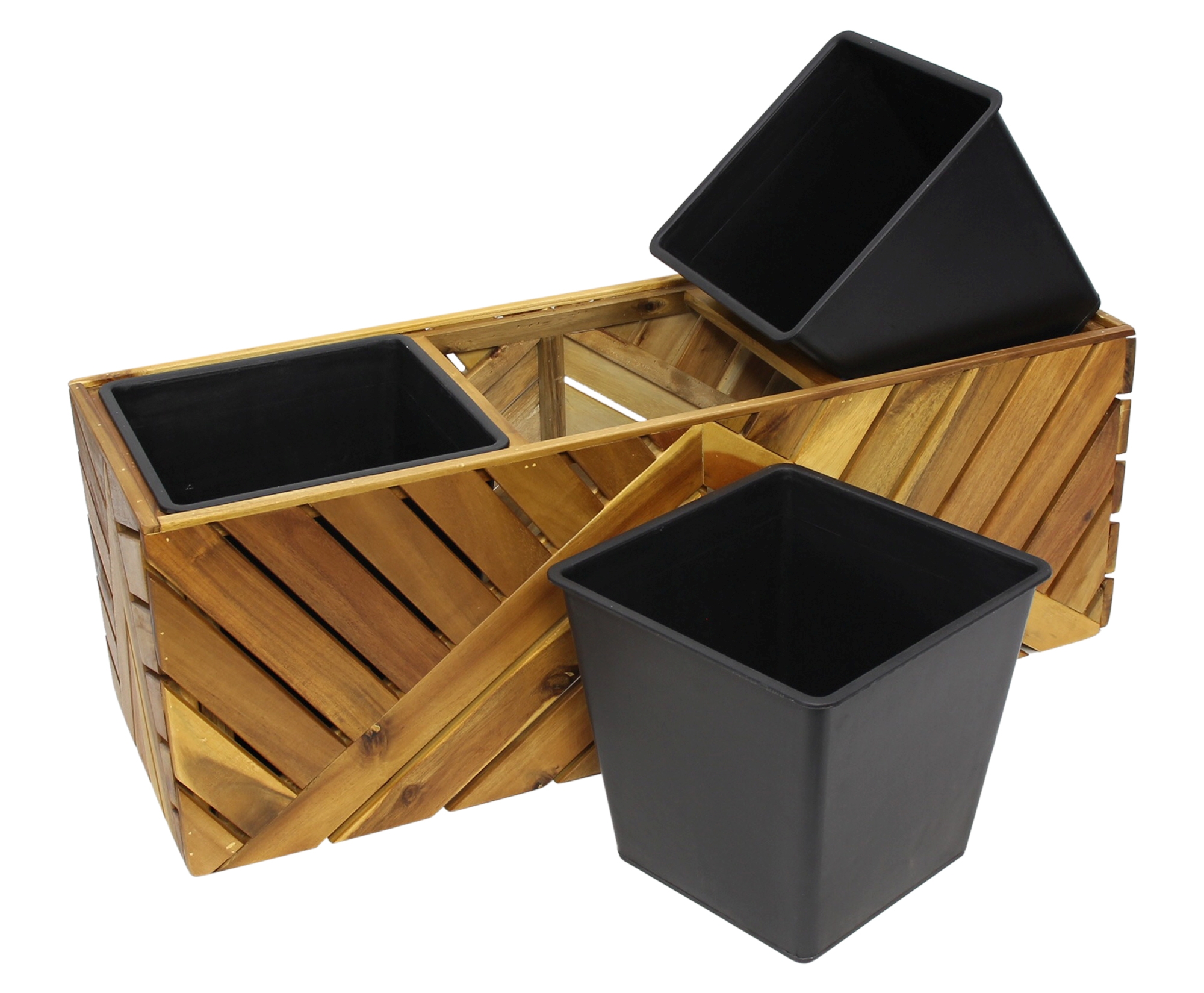 Acheter Jardinière "Recycling Wood"  dans la boutique en ligne de Frank Flechtwaren pour Nouvel arrivage