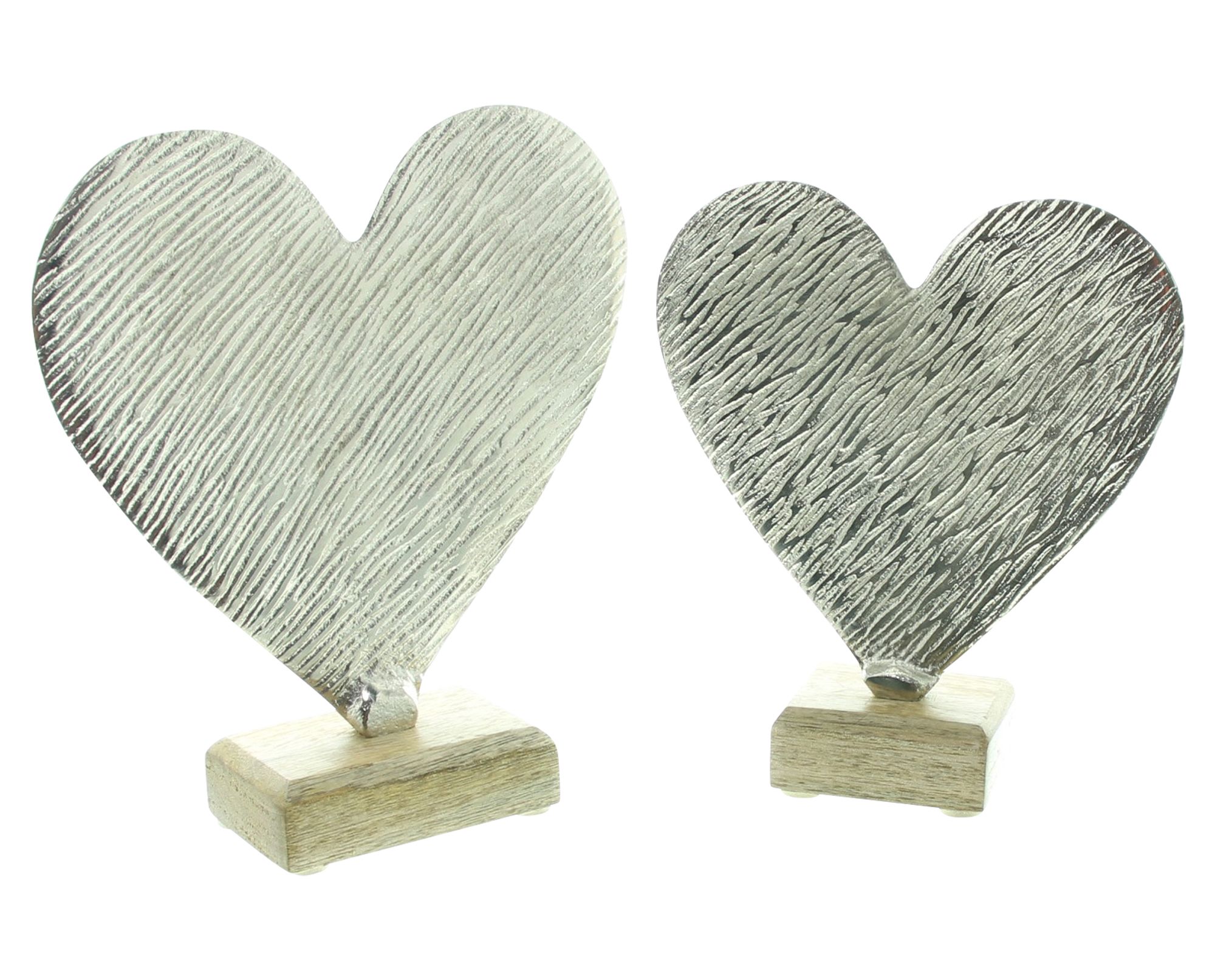 Acheter Lot de 2 coeurs "argent"  dans la boutique en ligne de Frank Flechtwaren pour Pâques