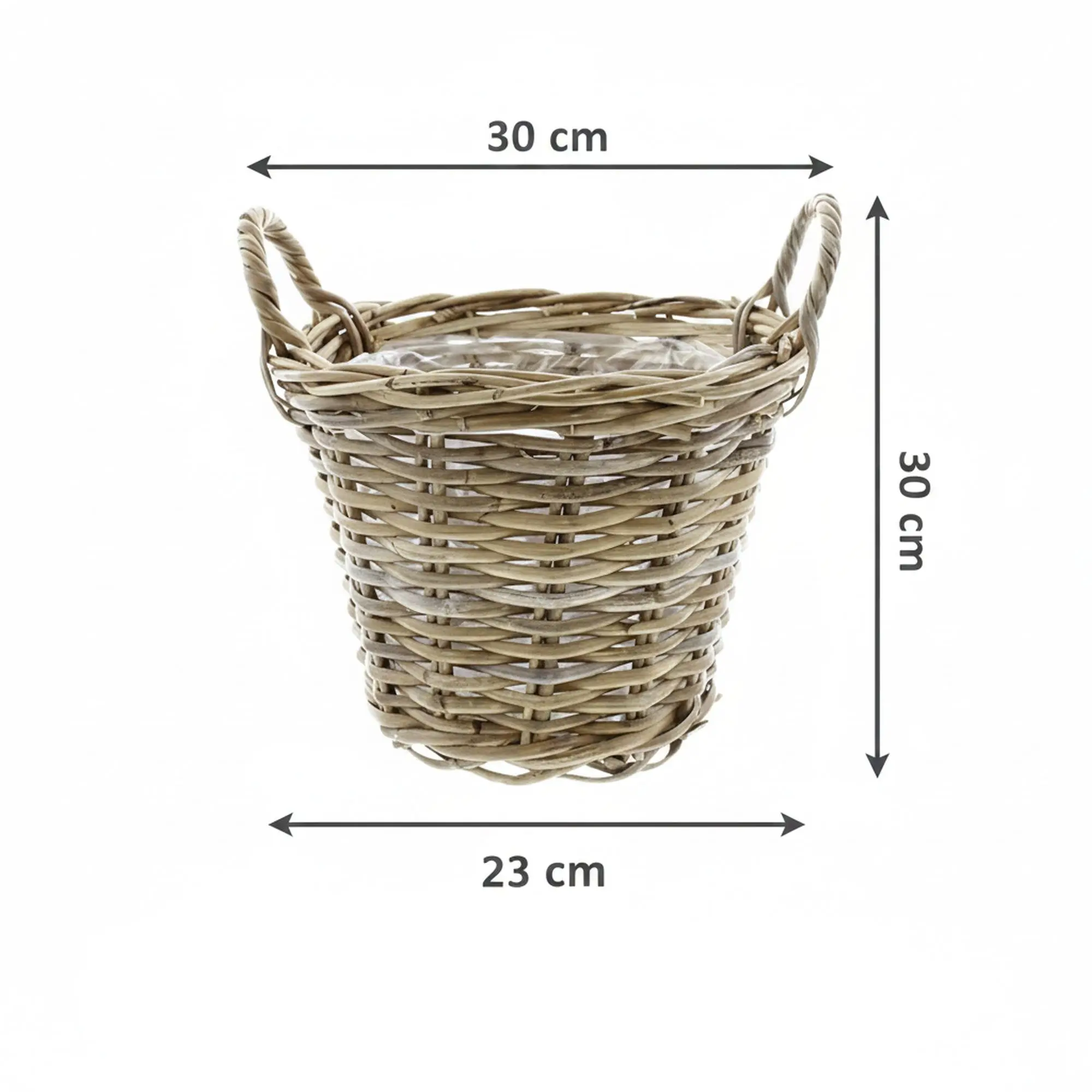 Acheter Panier à plantes "rotin", PM  dans la boutique en ligne de Frank Flechtwaren pour Jardin de Pâques coloré