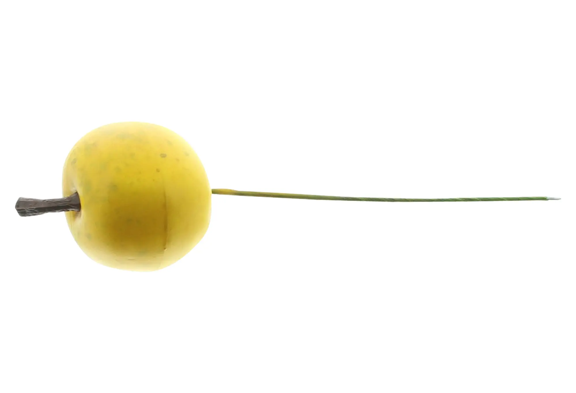 Acheter Lot de 24 mini pommes "jaune"  dans la boutique en ligne de Frank Flechtwaren pour Confettis de table et pics