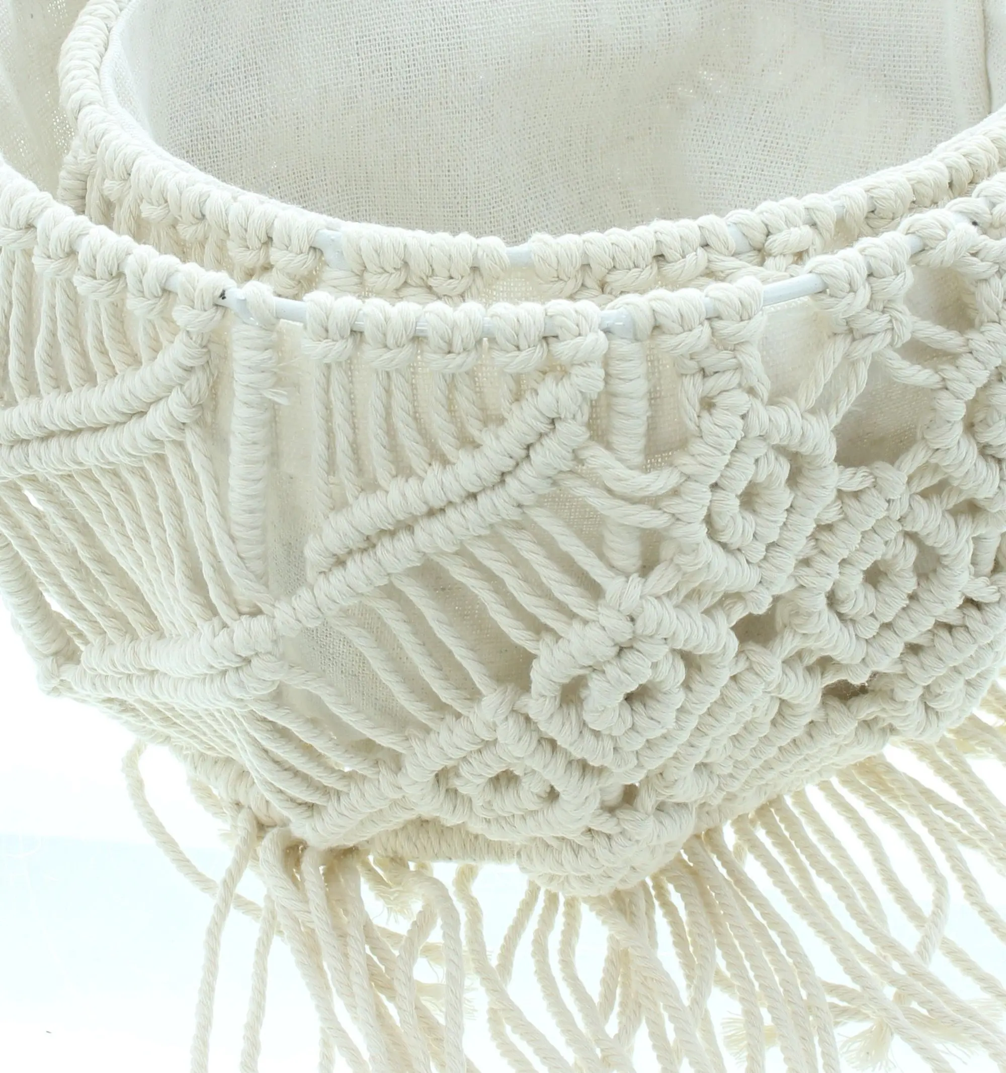 Acheter Lot de 2 paniers muraux "macramé"  dans la boutique en ligne de Frank Flechtwaren pour Look décontracté