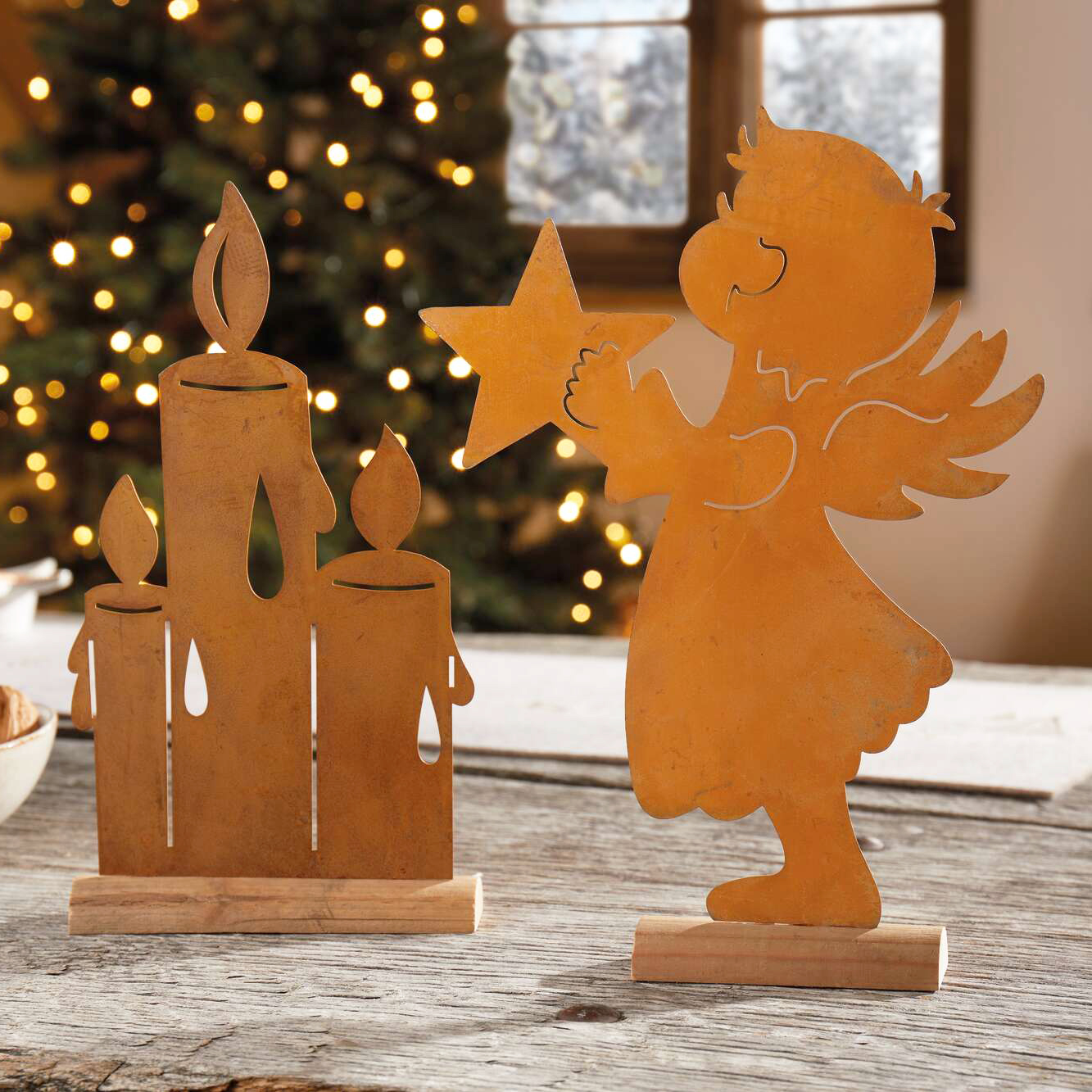 Acheter Décoration métallique "bougies"  dans la boutique en ligne de Frank Flechtwaren