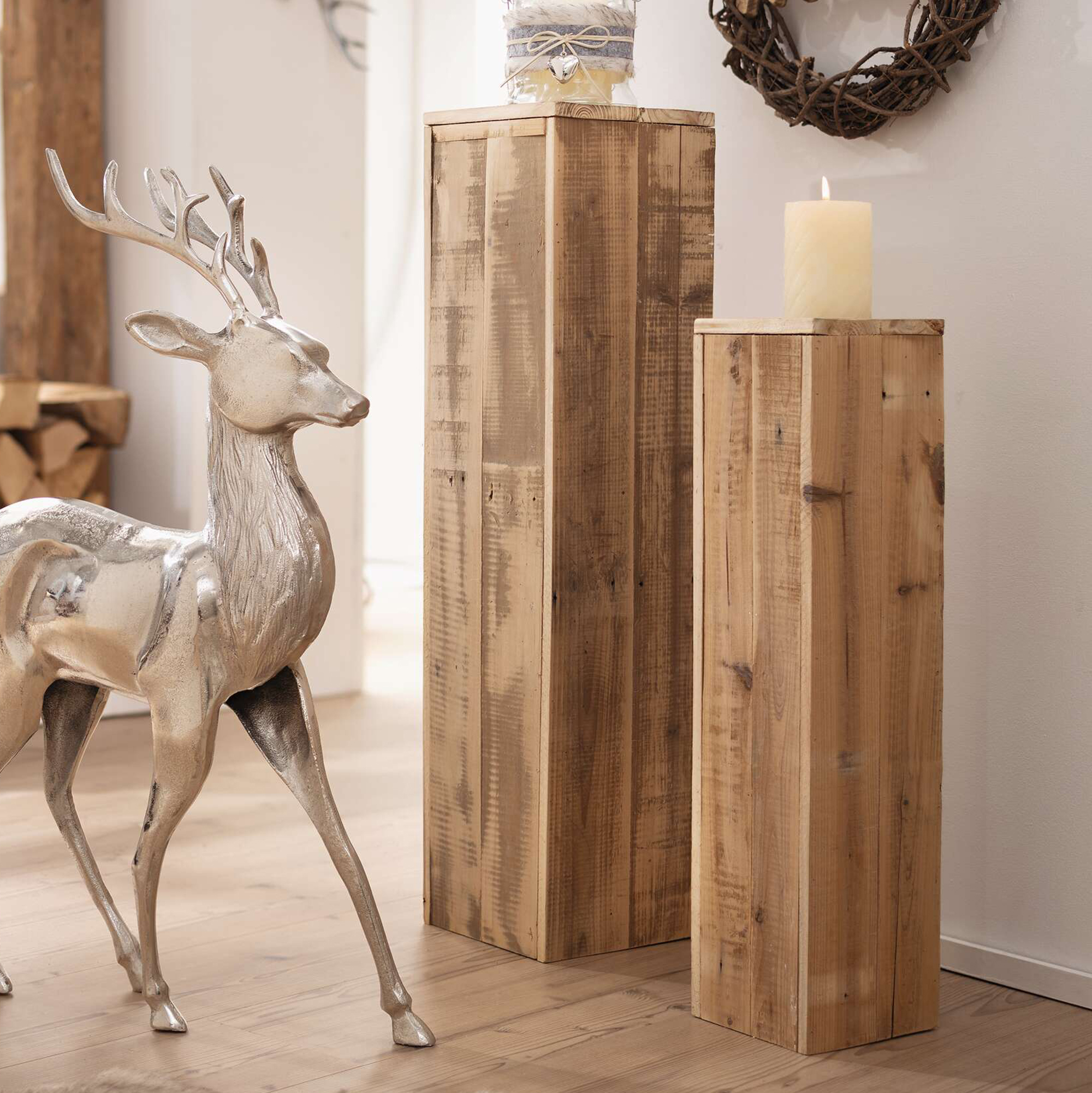 Acheter Lot de 2 colonnes "rustique"  dans la boutique en ligne de Frank Flechtwaren