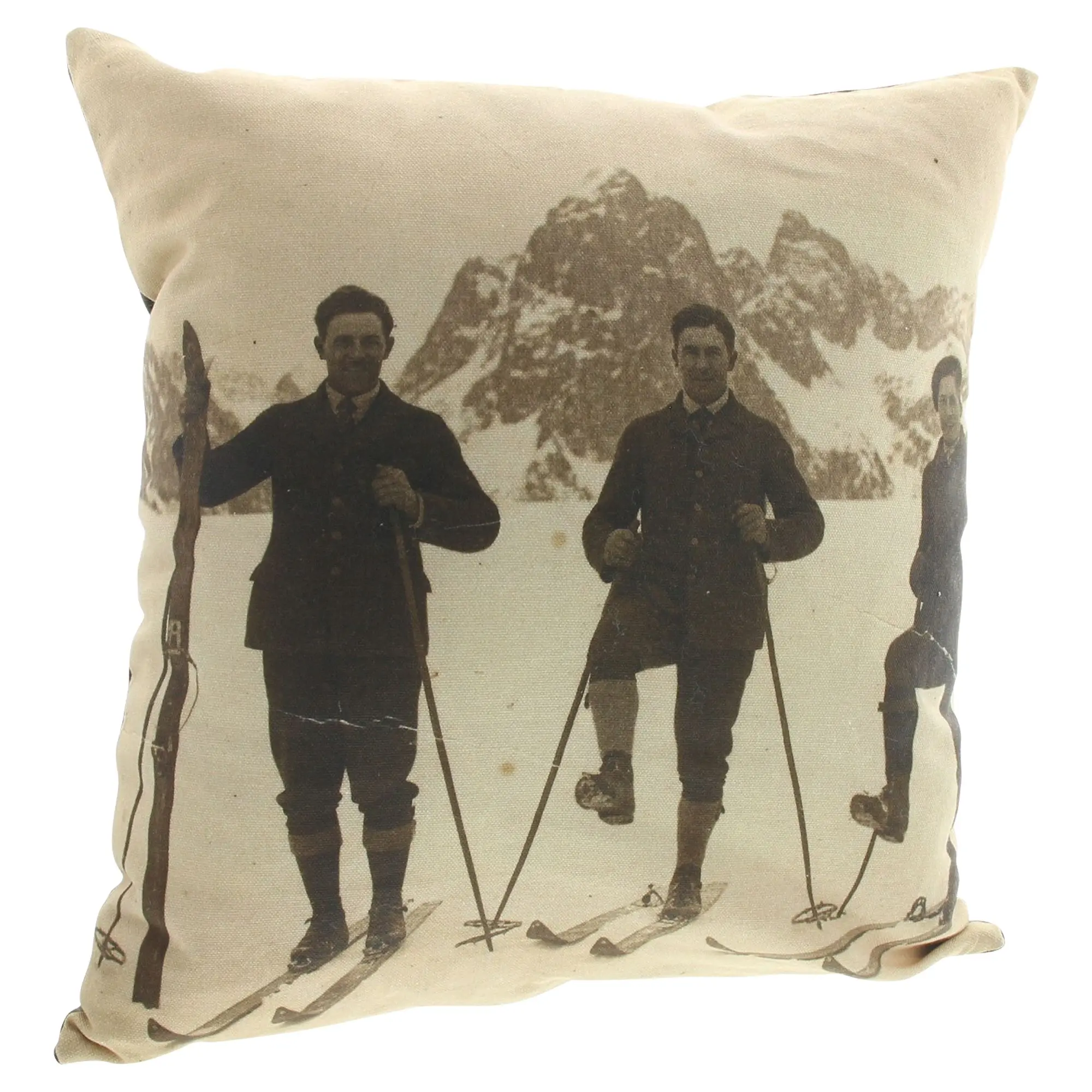 Acheter Housse de coussin « Vintage Skiing » dans la boutique en ligne de Frank Flechtwaren pour Remplissages