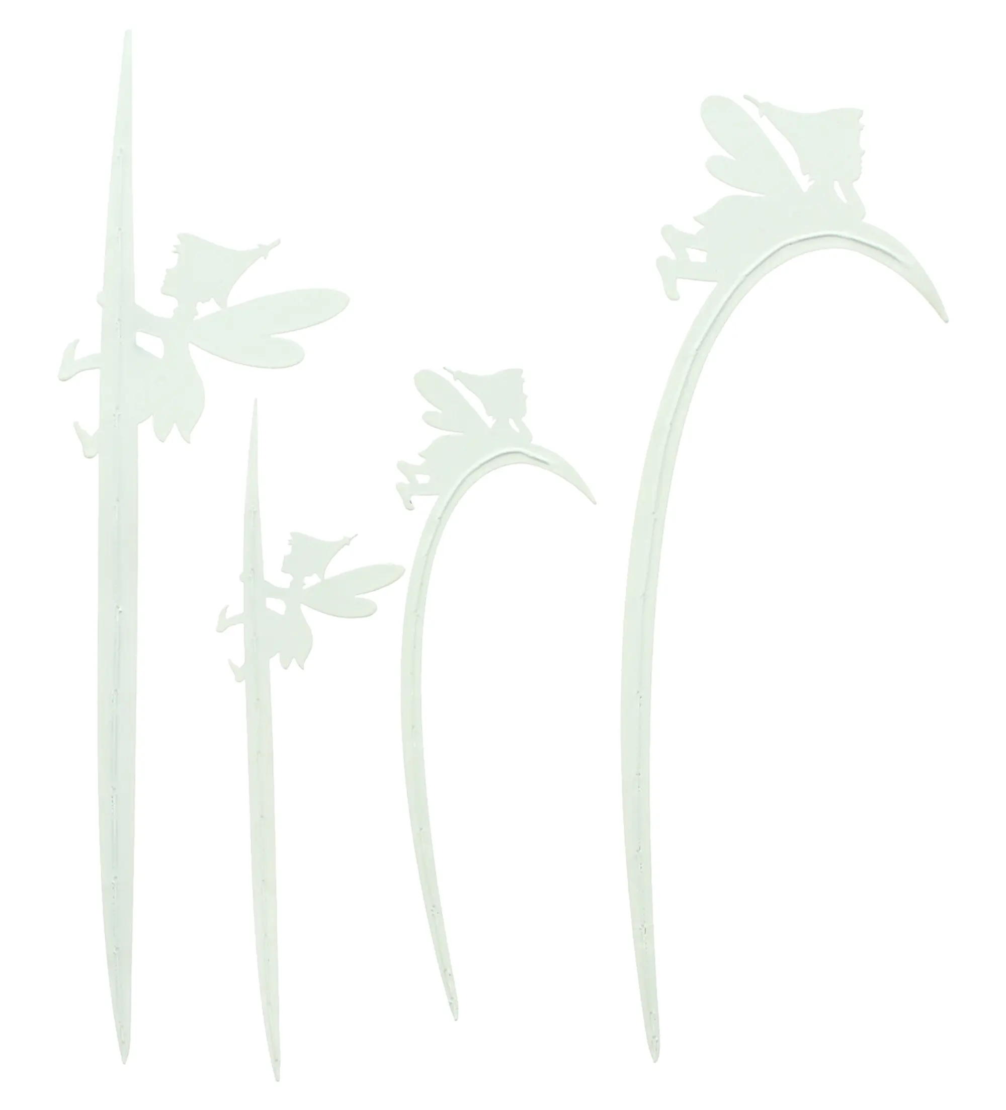 Acheter Lot de 4 pics fleurs "fée avec brin d'herbe "  dans la boutique en ligne de Frank Flechtwaren pour Tons pastel