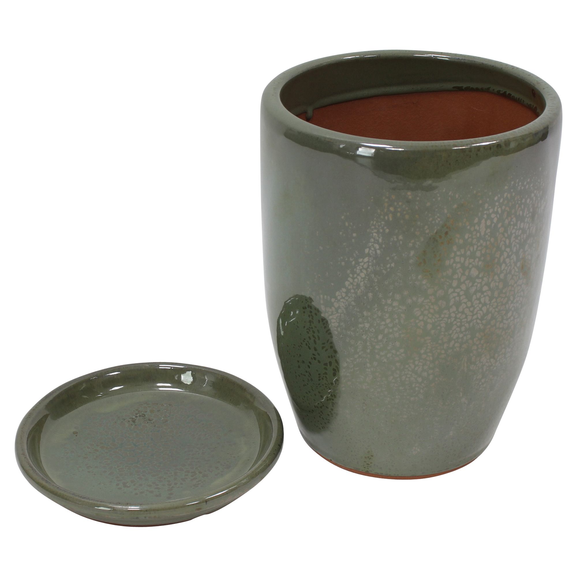 Acheter Pot de fleurs "Jardin d'oliviers"avec soucoupe, 2p  dans la boutique en ligne de Frank Flechtwaren pour Pots de fleurs