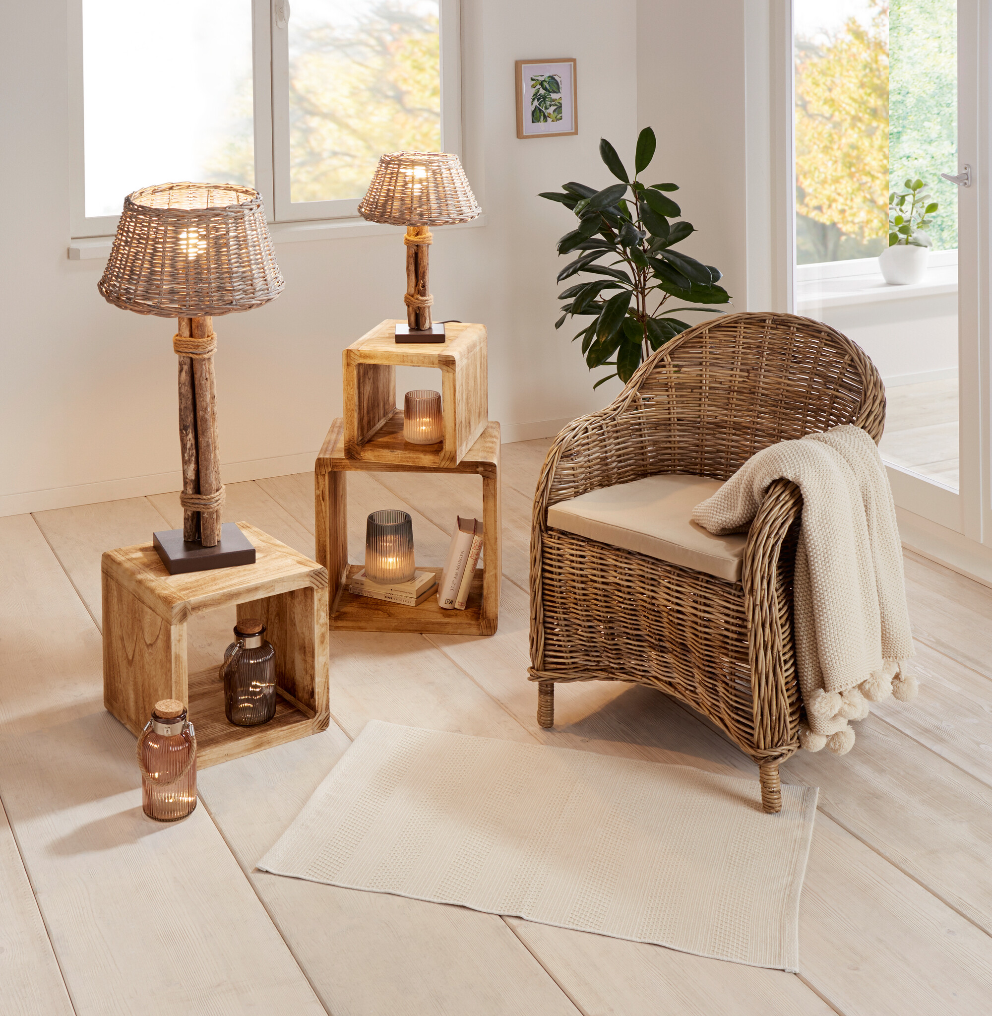 Acheter Lot de 3 étagères cube "flammé" dans la boutique en ligne de Frank Flechtwaren pour FRANK 1885 Acheter Lot de 3 étagères cube "flammé" dans la boutique en ligne de Frank Flechtwaren pour FRANK 1885