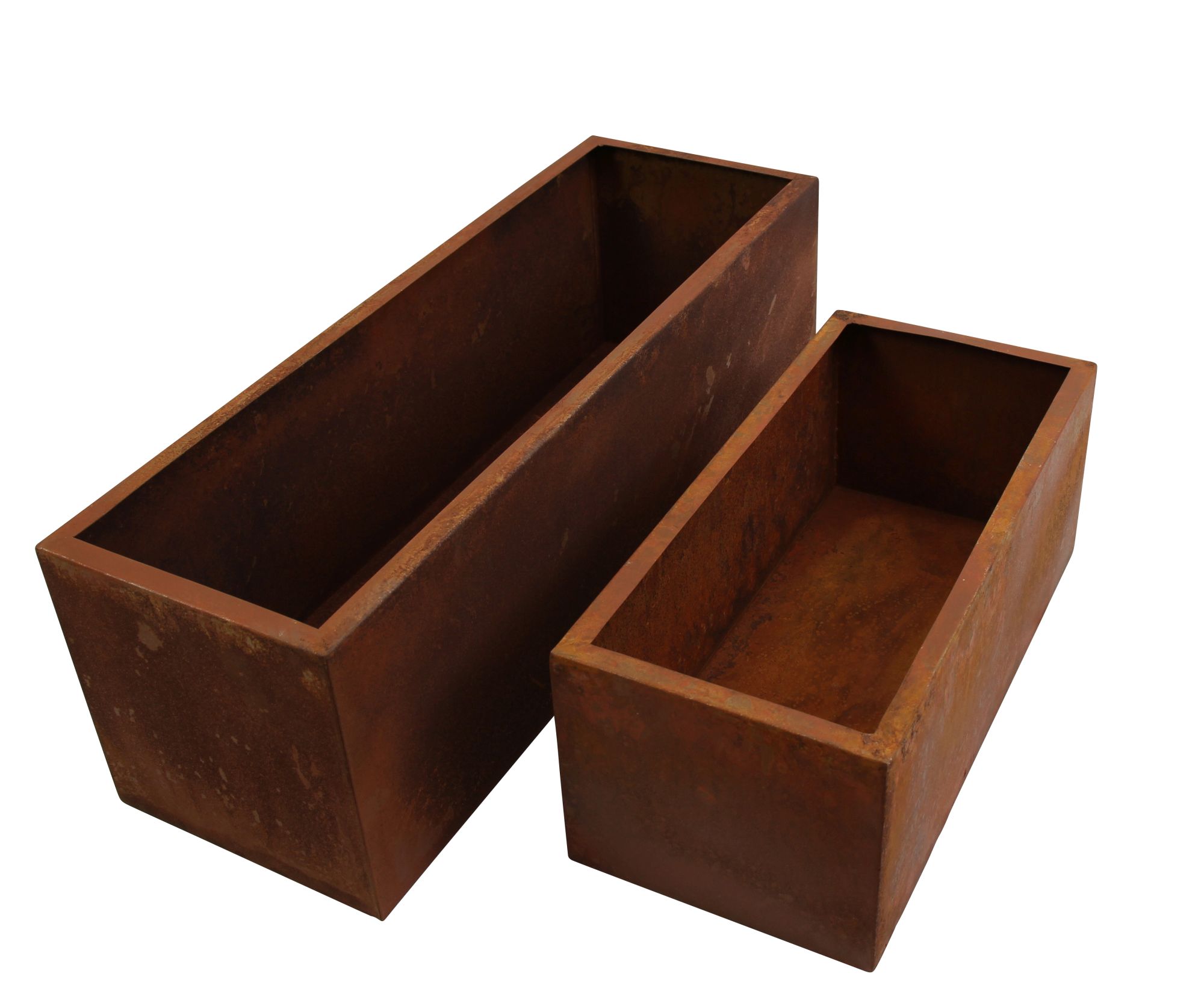 Acheter Lot de 2 jardinières "rouille" dans la boutique en ligne de Frank Flechtwaren pour Pots de fleurs Acheter Lot de 2 jardinières "rouille" dans la boutique en ligne de Frank Flechtwaren pour Pots de fleurs