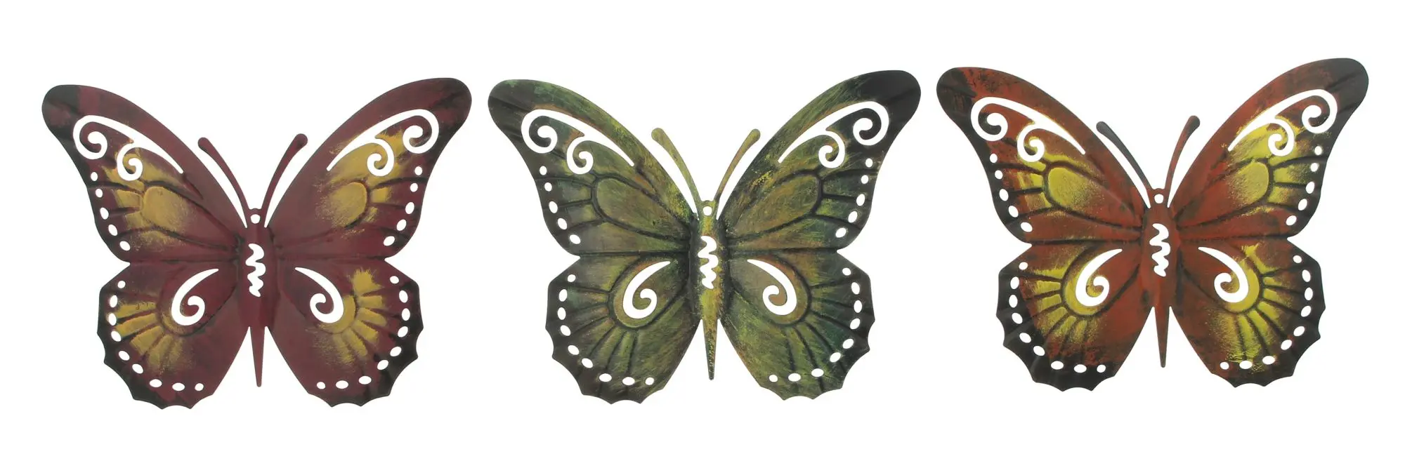 Acheter Lot de 3 décorations en métal "papillons" dans la boutique en ligne de Frank Flechtwaren pour Décorations murales Acheter Lot de 3 décorations en métal "papillons" dans la boutique en ligne de Frank Flechtwaren pour Décorations murales