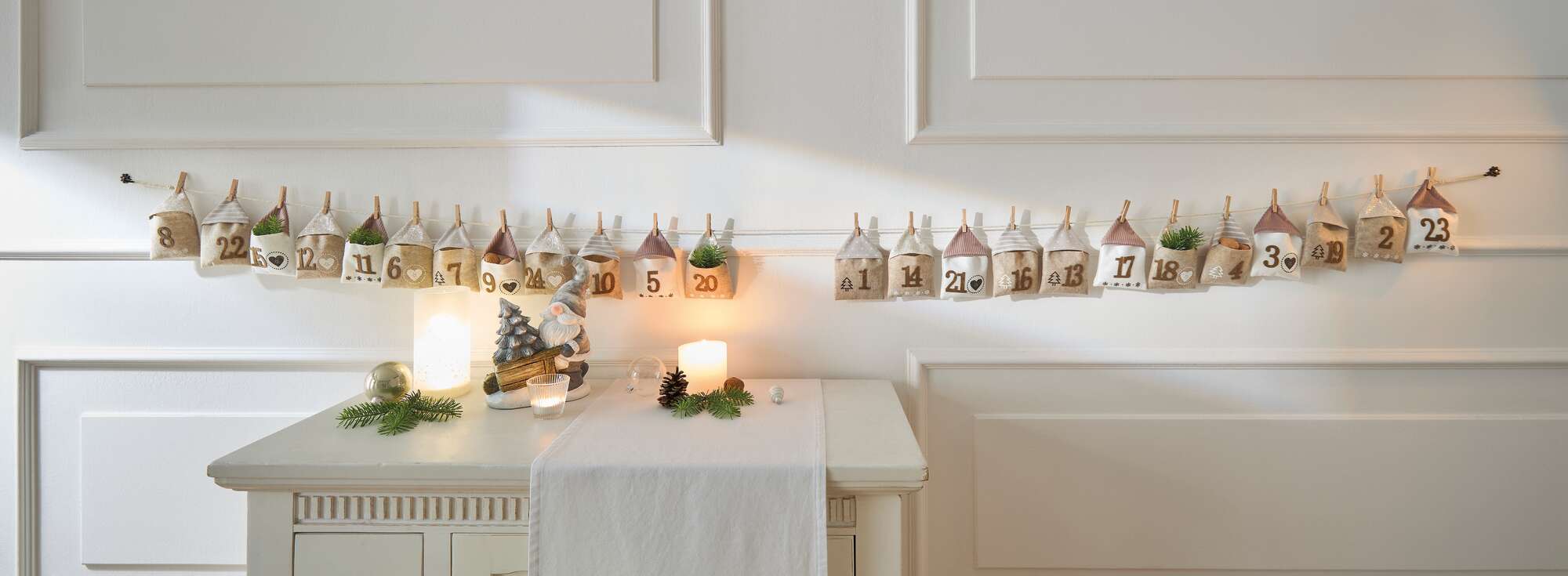 Acheter Calendrier de l'Avent "maisons de Noël"  dans la boutique en ligne de Frank Flechtwaren pour Automne