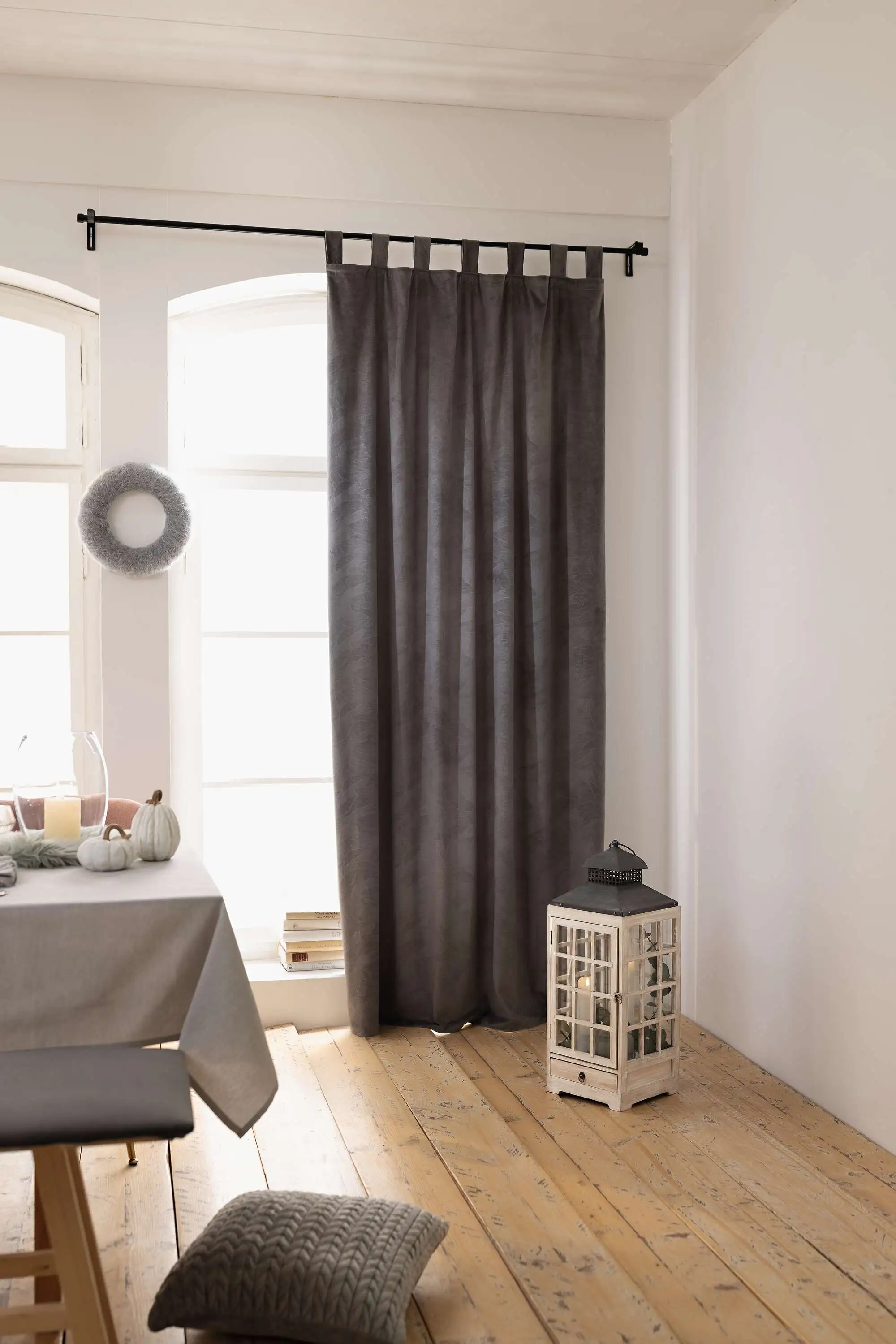 Acheter Rideau "feuille velours"  dans la boutique en ligne de Frank Flechtwaren pour Rideaux et foulards