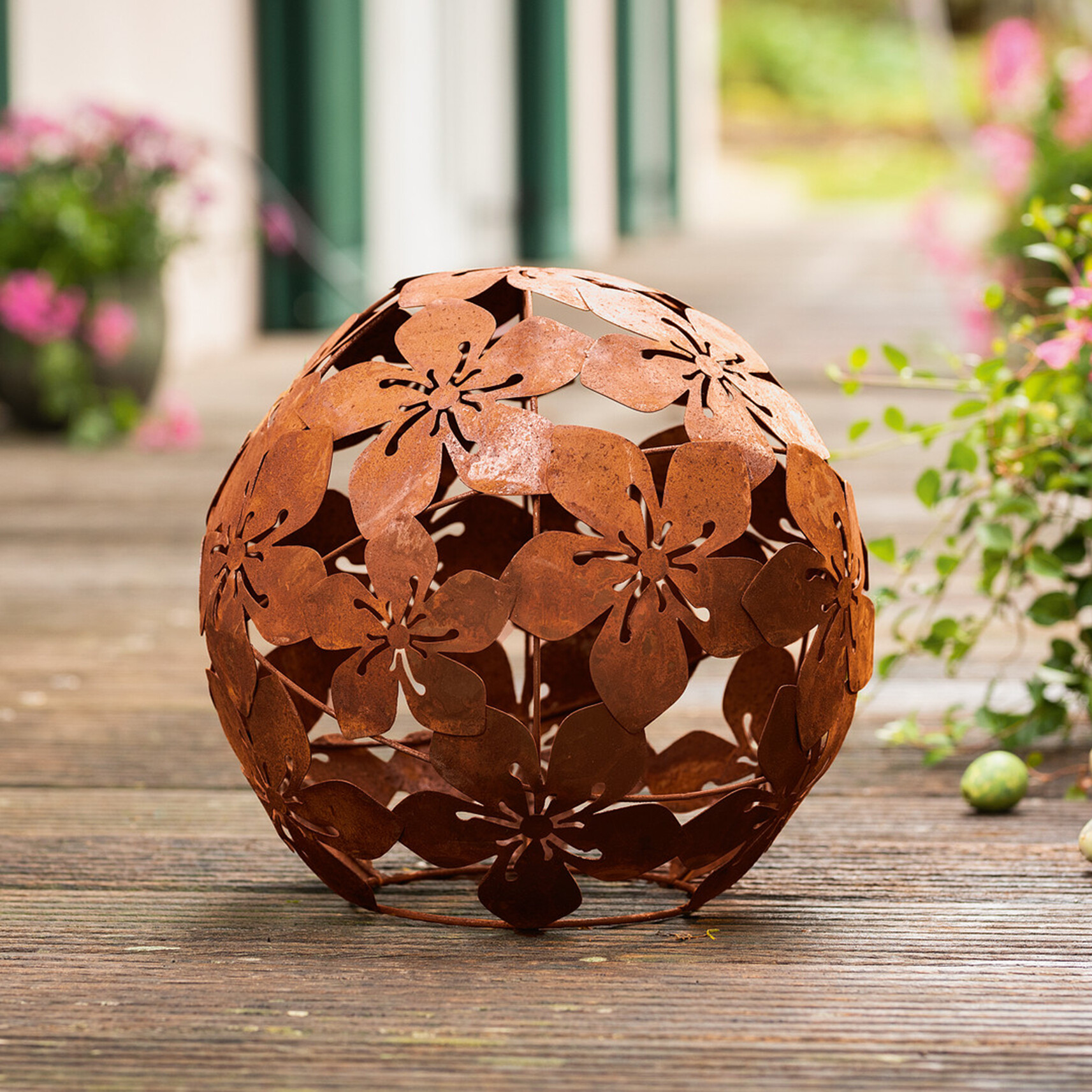 Acheter Boule "fleurs"  dans la boutique en ligne de Frank Flechtwaren
