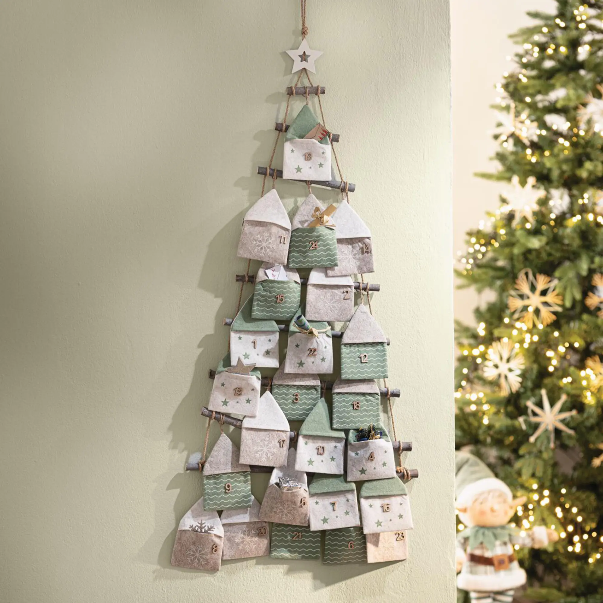 Acheter Calendrier de l'Avent « Maisonnettes », 25 pièces dans la boutique en ligne de Frank Flechtwaren
