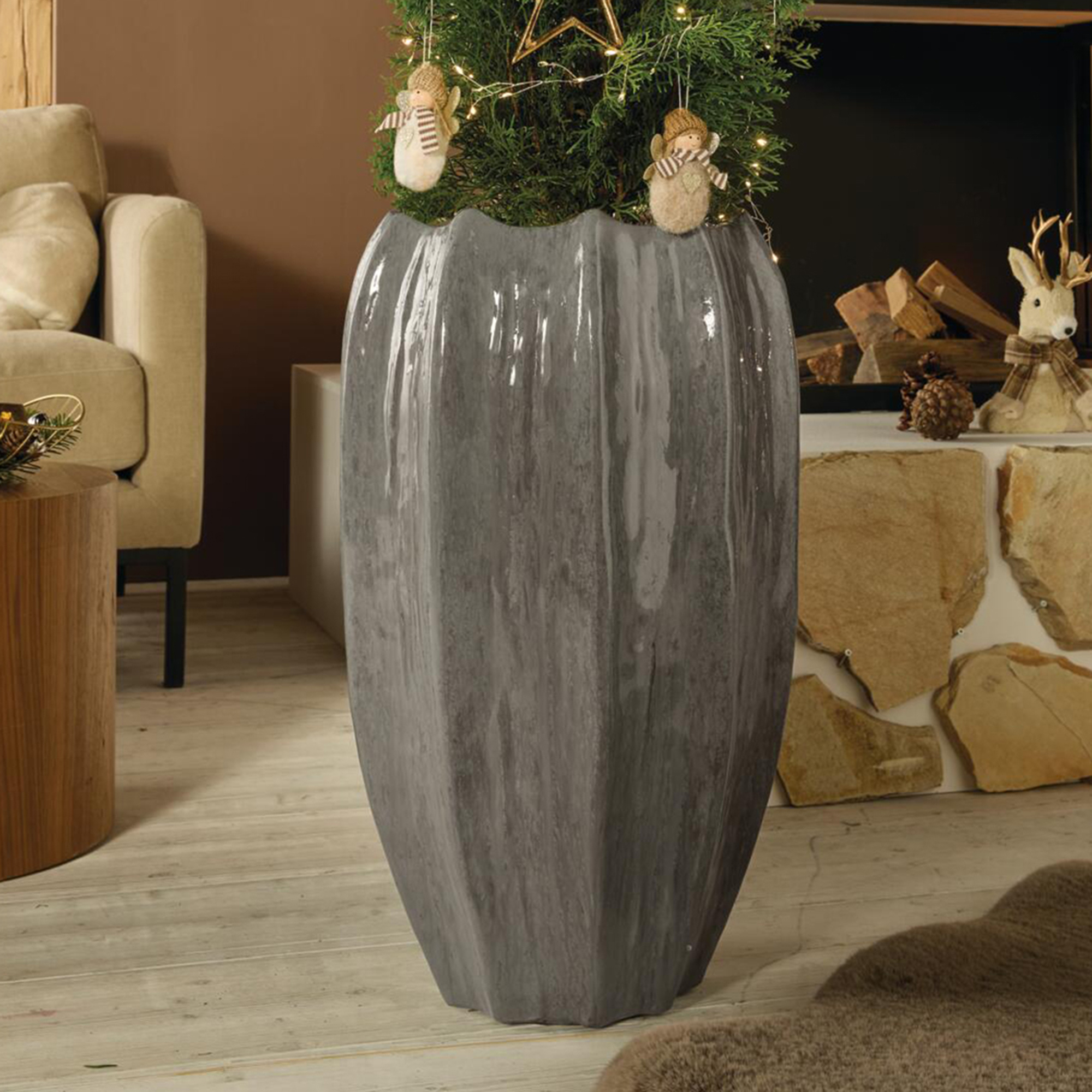 Acheter Cache-pot « Almond Beige » dans la boutique en ligne de Frank Flechtwaren