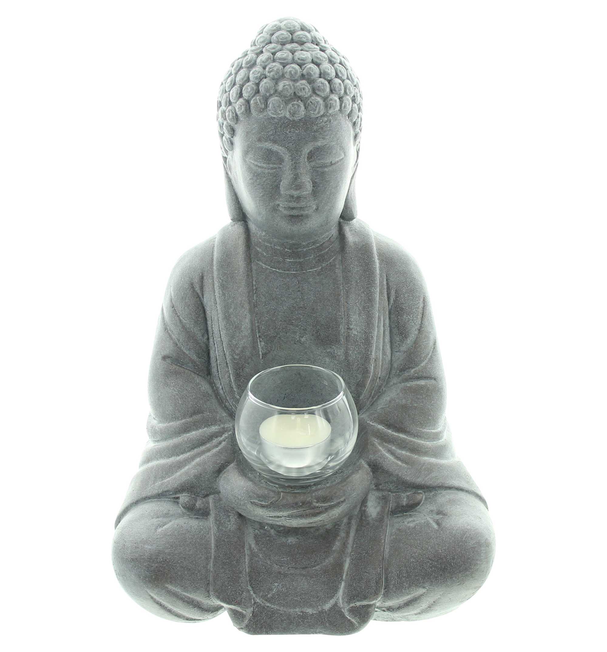 Acheter Bouddha "Illumination"  dans la boutique en ligne de Frank Flechtwaren pour Figurines de jardin