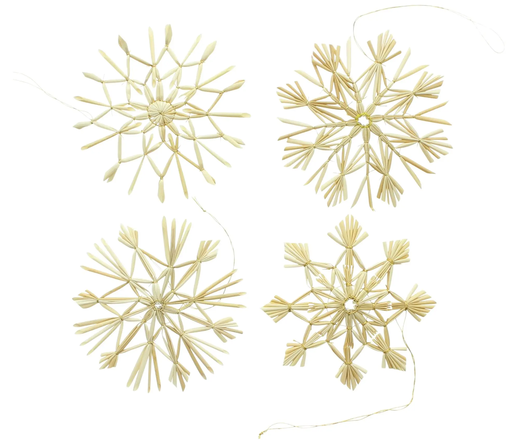 Acheter Lot de 20 étoiles en paille "Tradition"  dans la boutique en ligne de Frank Flechtwaren pour Baumschmuck
