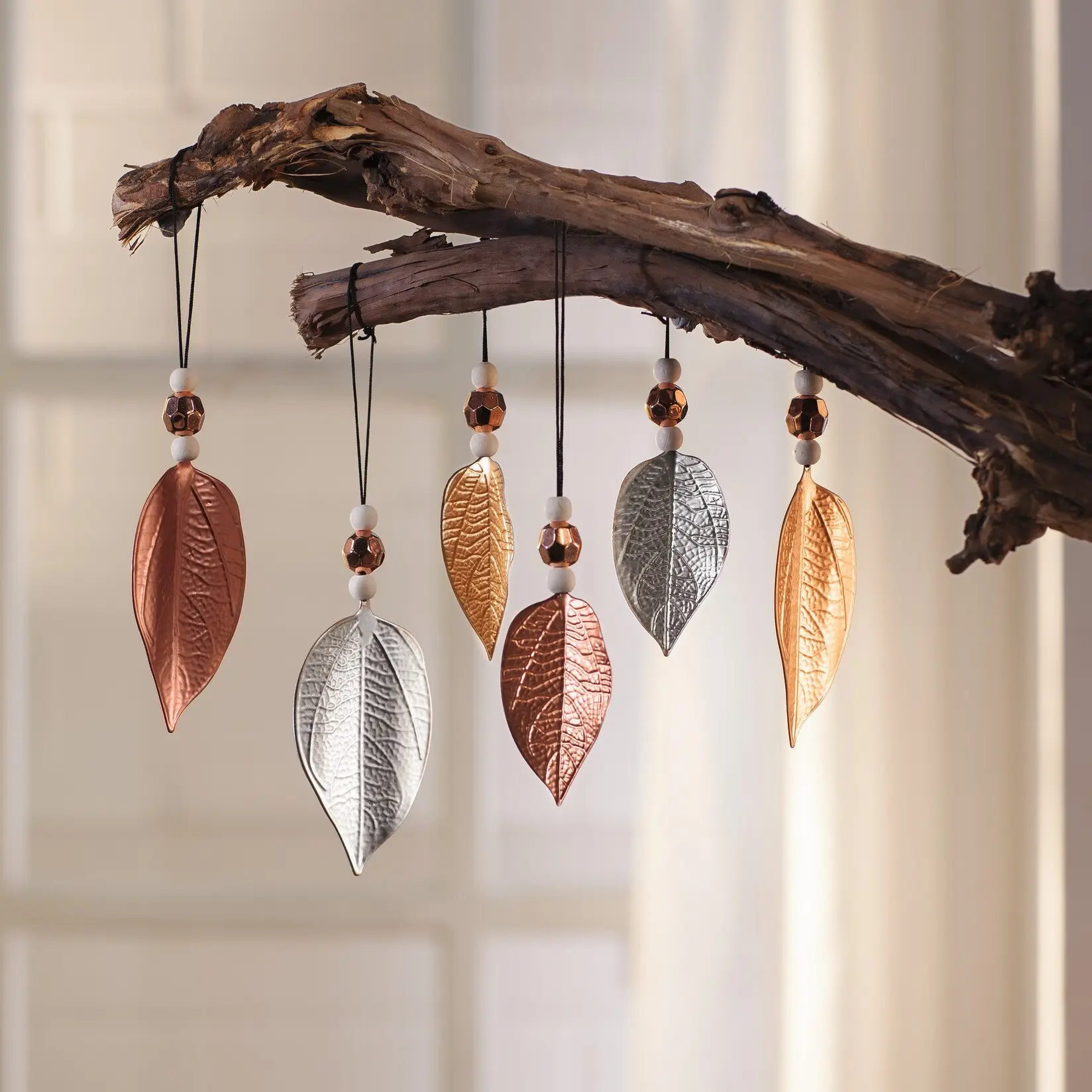 Acheter Lot de 6 suspensions "feuilles"  dans la boutique en ligne de Frank Flechtwaren