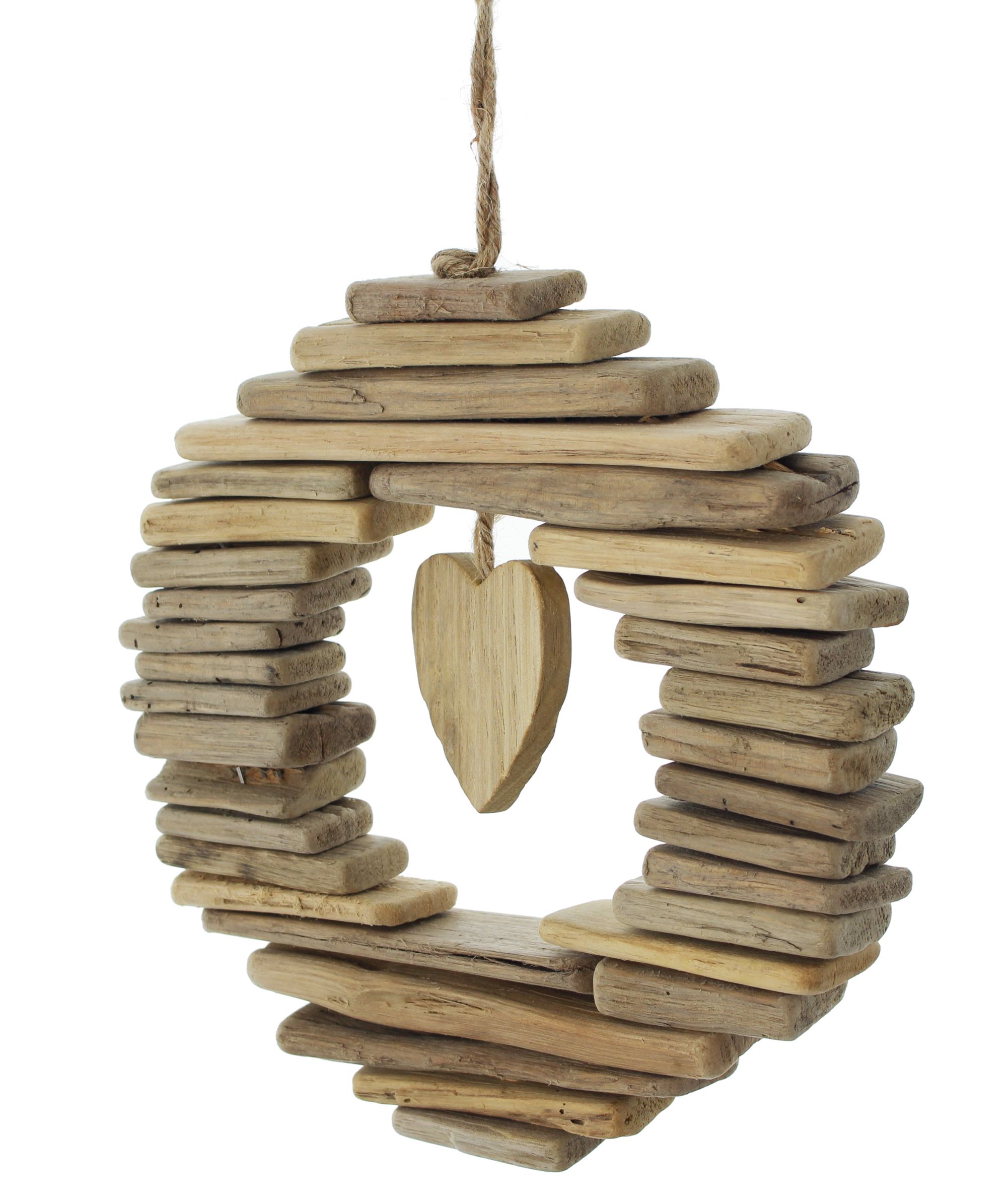 Acheter Couronne "Wooden-Heart"  dans la boutique en ligne de Frank Flechtwaren pour Pâques