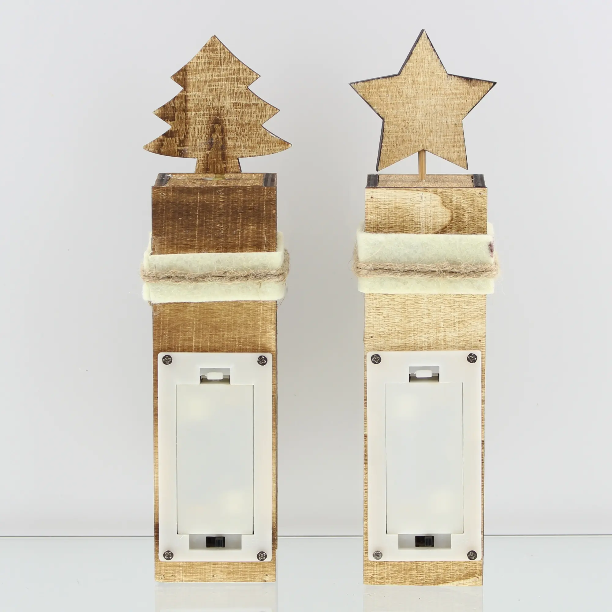 Acheter Lot de 2 colonnes LED "rennes"  dans la boutique en ligne de Frank Flechtwaren pour Décoration de table LED
