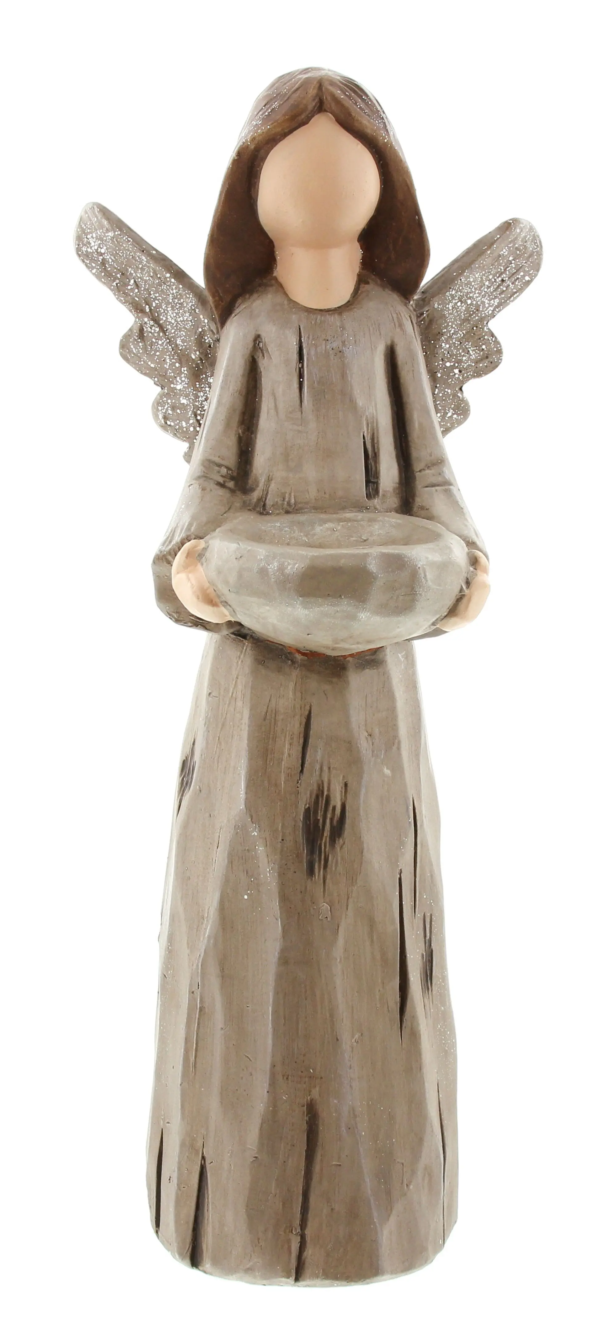 Acheter Bougeoir "ange avec coupe"  dans la boutique en ligne de Frank Flechtwaren pour Figurines décoratives