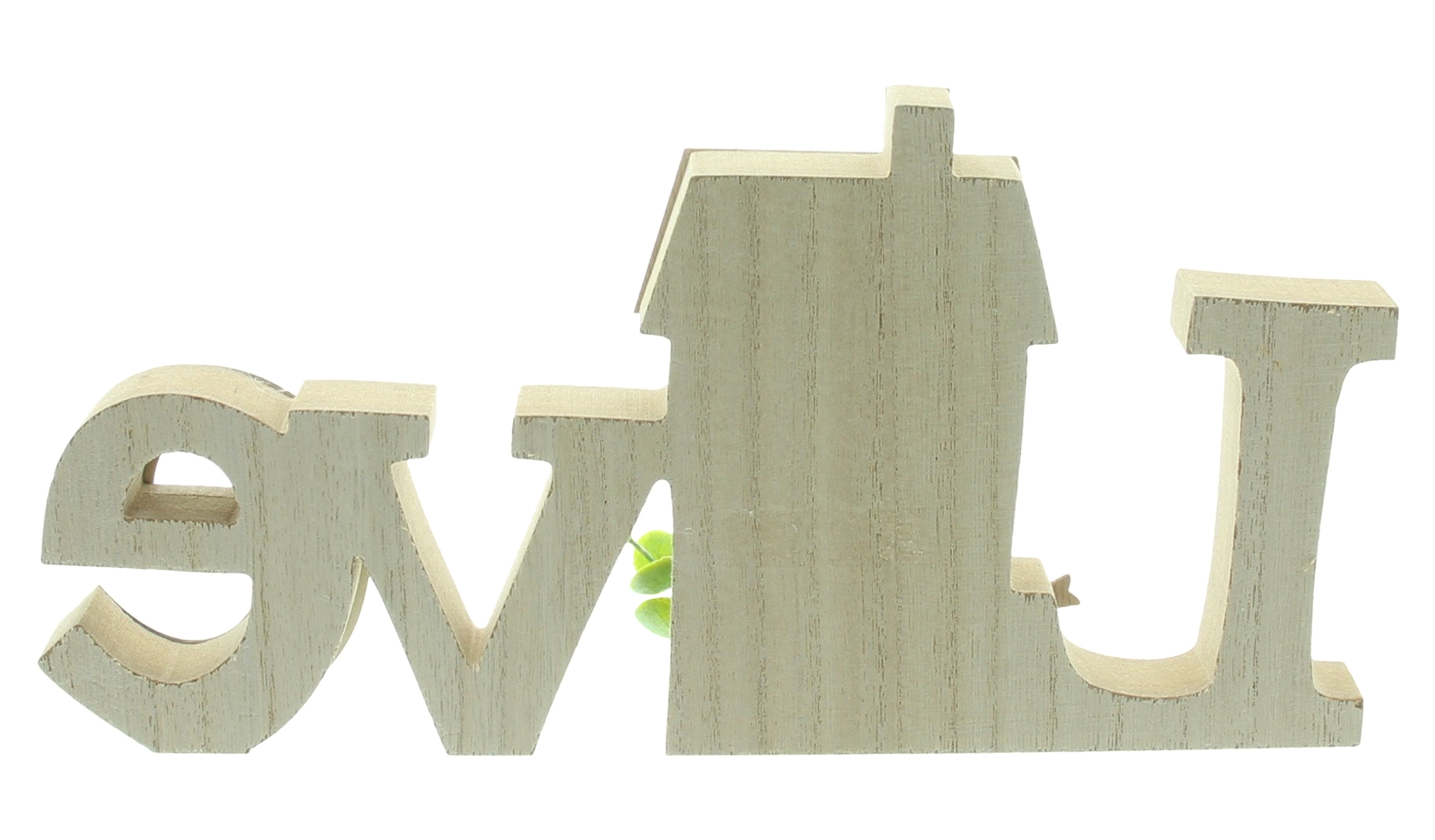 Acheter Lettrage "Love avec maisonnette"  dans la boutique en ligne de Frank Flechtwaren pour Maison, Maisonette &amp; co.