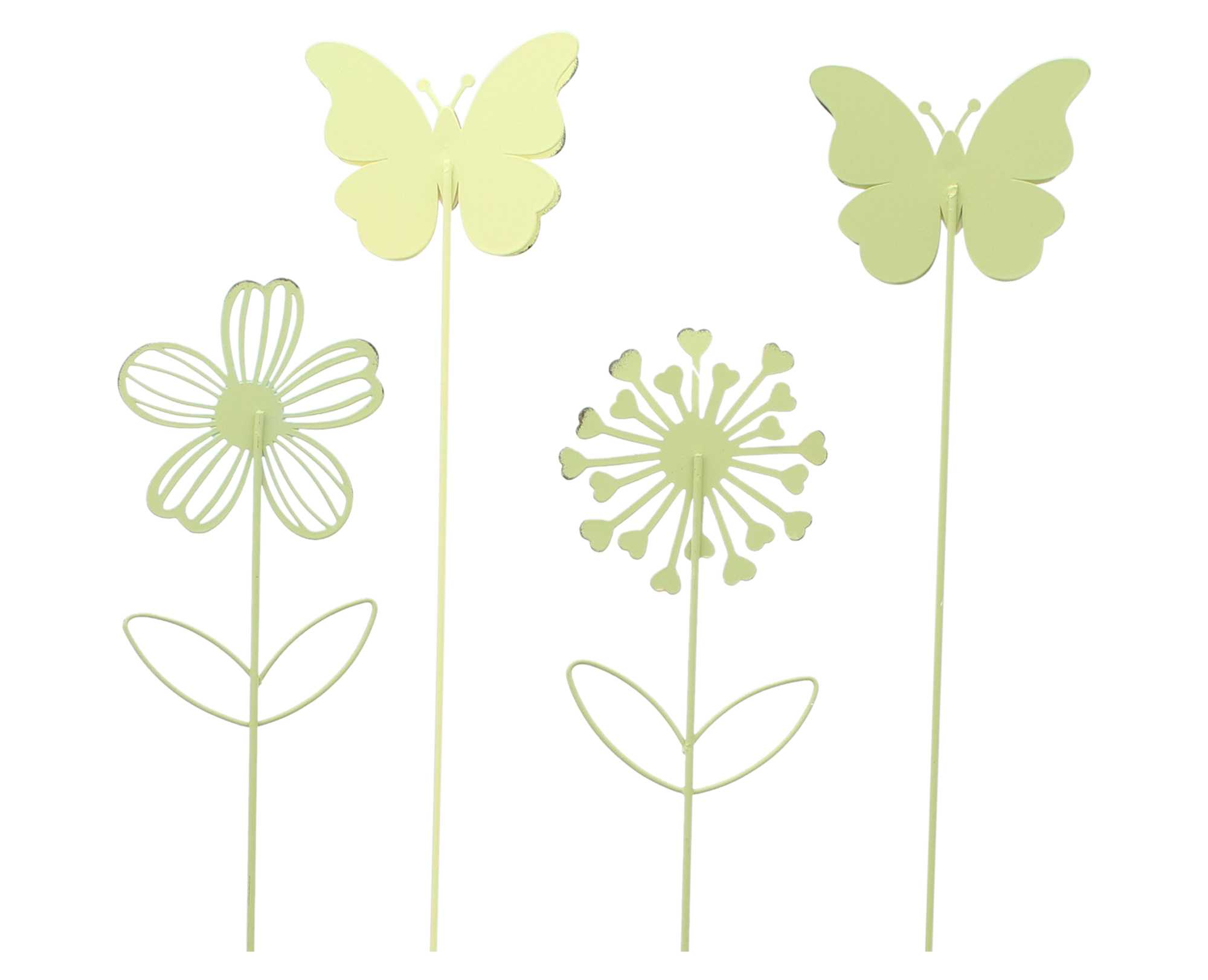 Acheter Lot de 4 pics "fleur &amp; papillon"  dans la boutique en ligne de Frank Flechtwaren pour Pâques