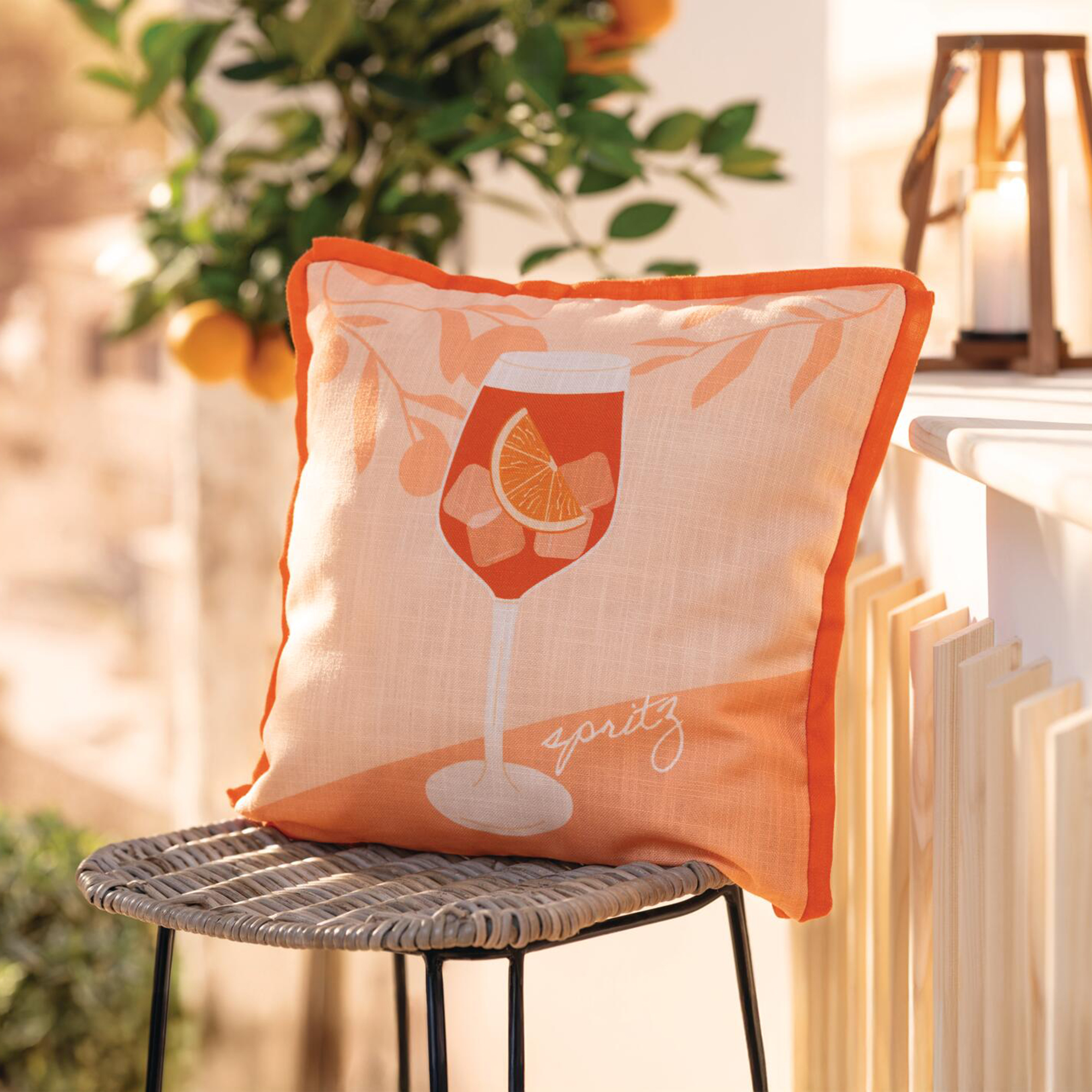 Acheter Housse de coussin "spritz"  dans la boutique en ligne de Frank Flechtwaren