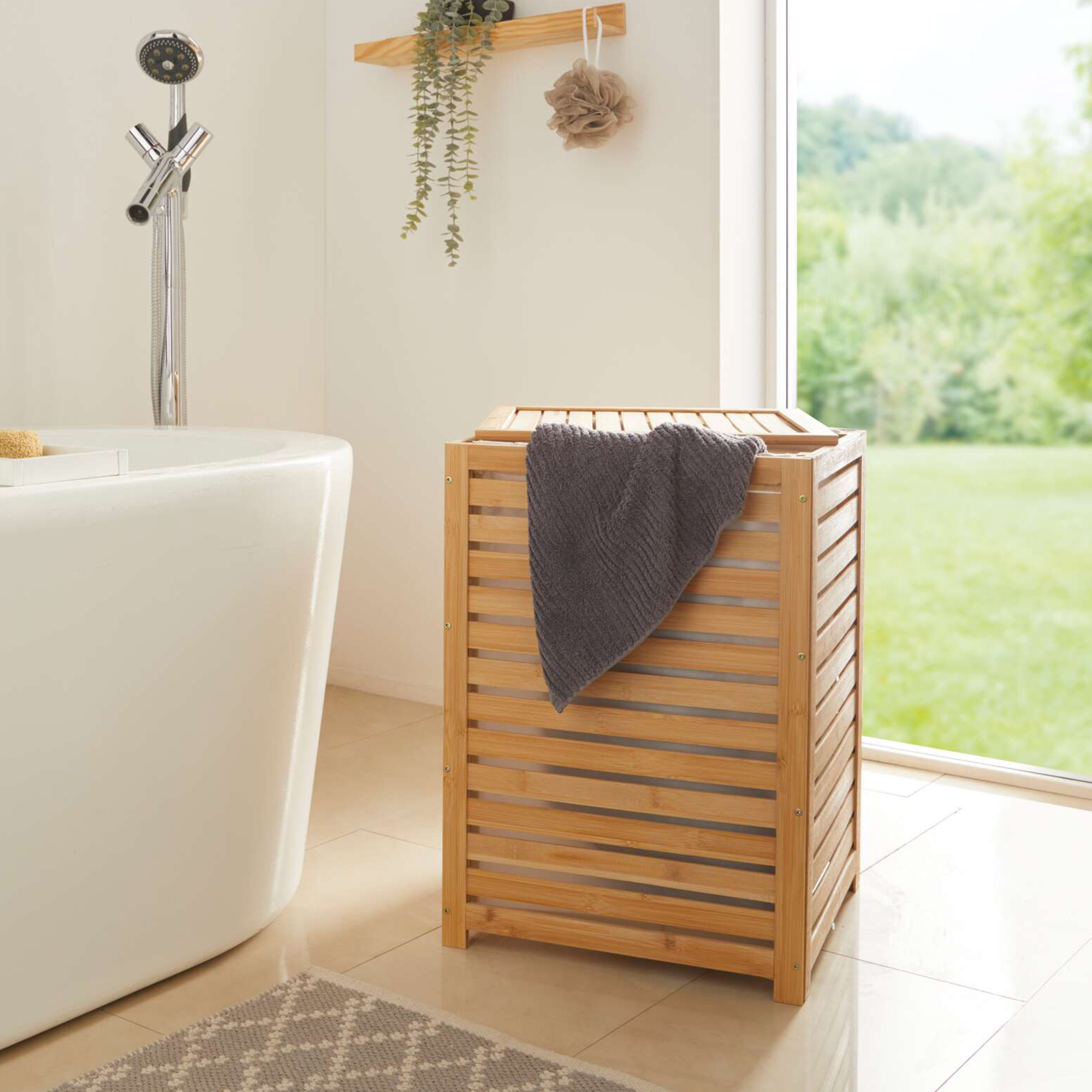 Acheter Panier à linge "bambou"  dans la boutique en ligne de Frank Flechtwaren