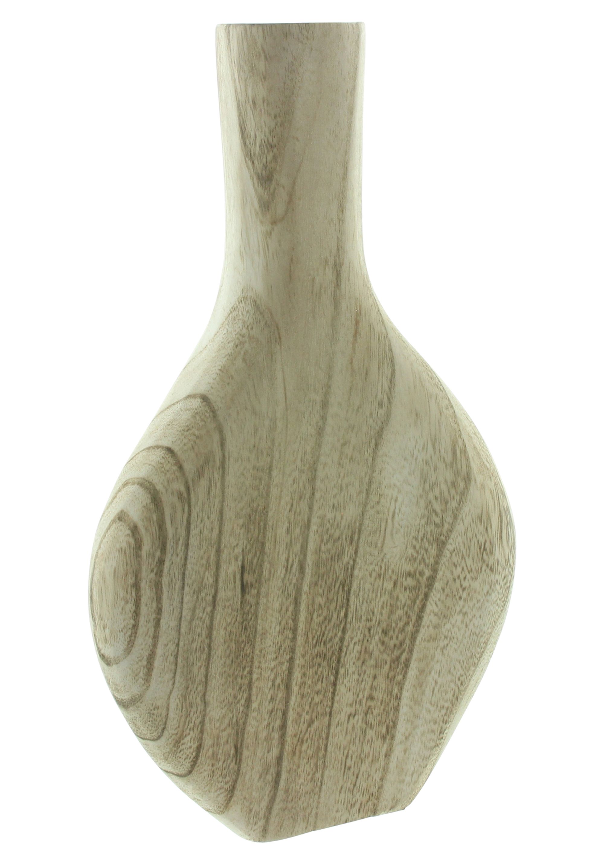 Acheter Vase de décoration "Wood", aplati  dans la boutique en ligne de Frank Flechtwaren pour Salon