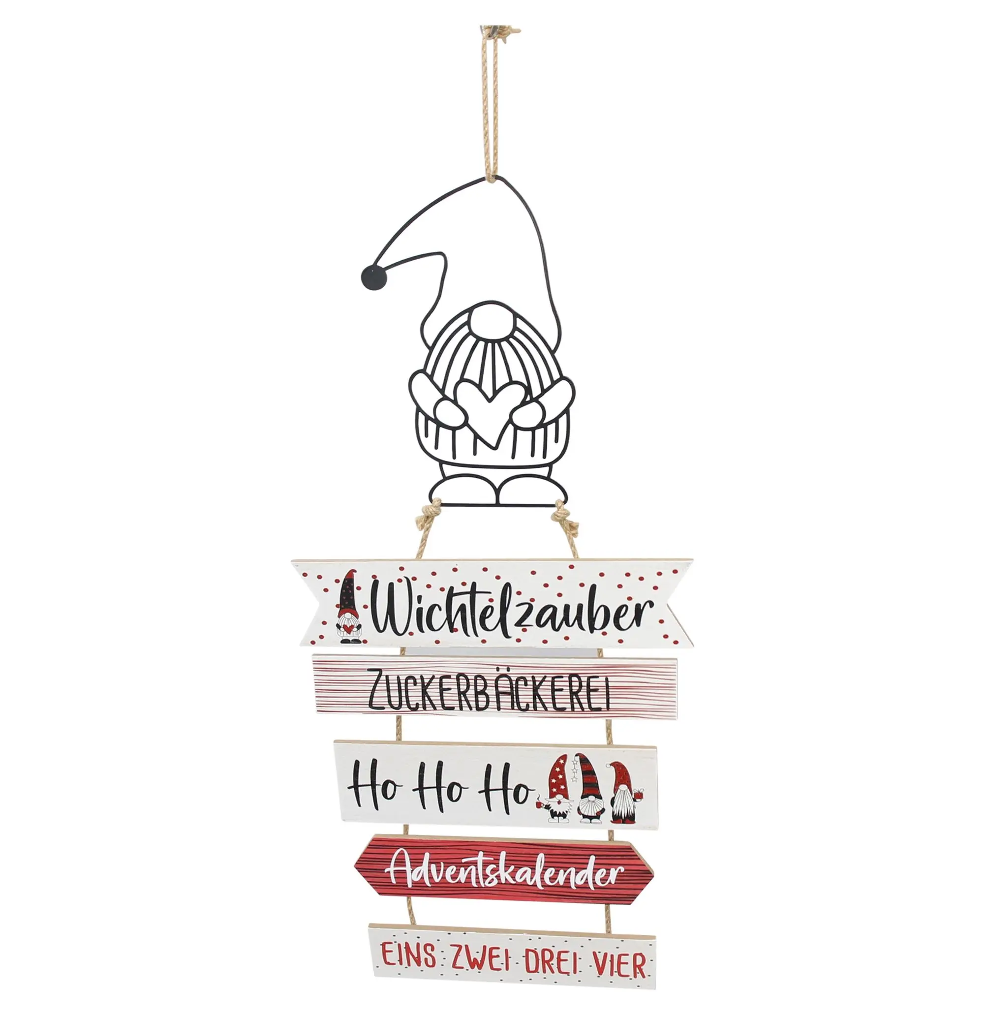 Acheter Panneau « La magie des lutins de Noël »  dans la boutique en ligne de Frank Flechtwaren pour Décorations à suspendre