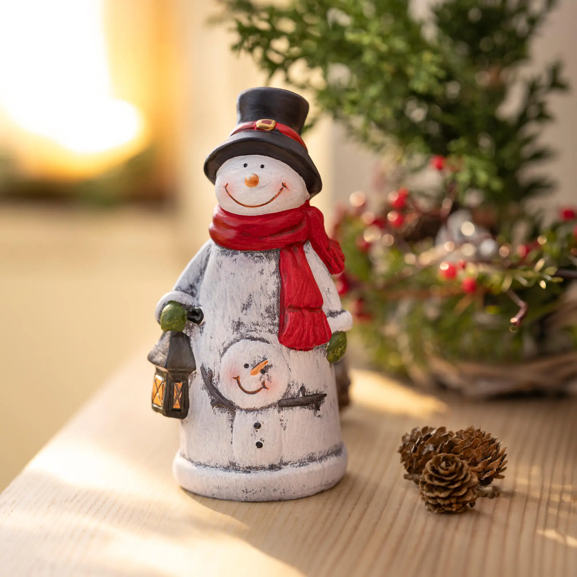 Acheter Bonhomme de neige "écharpe rouge"  dans la boutique en ligne de Frank Flechtwaren pour Figurines