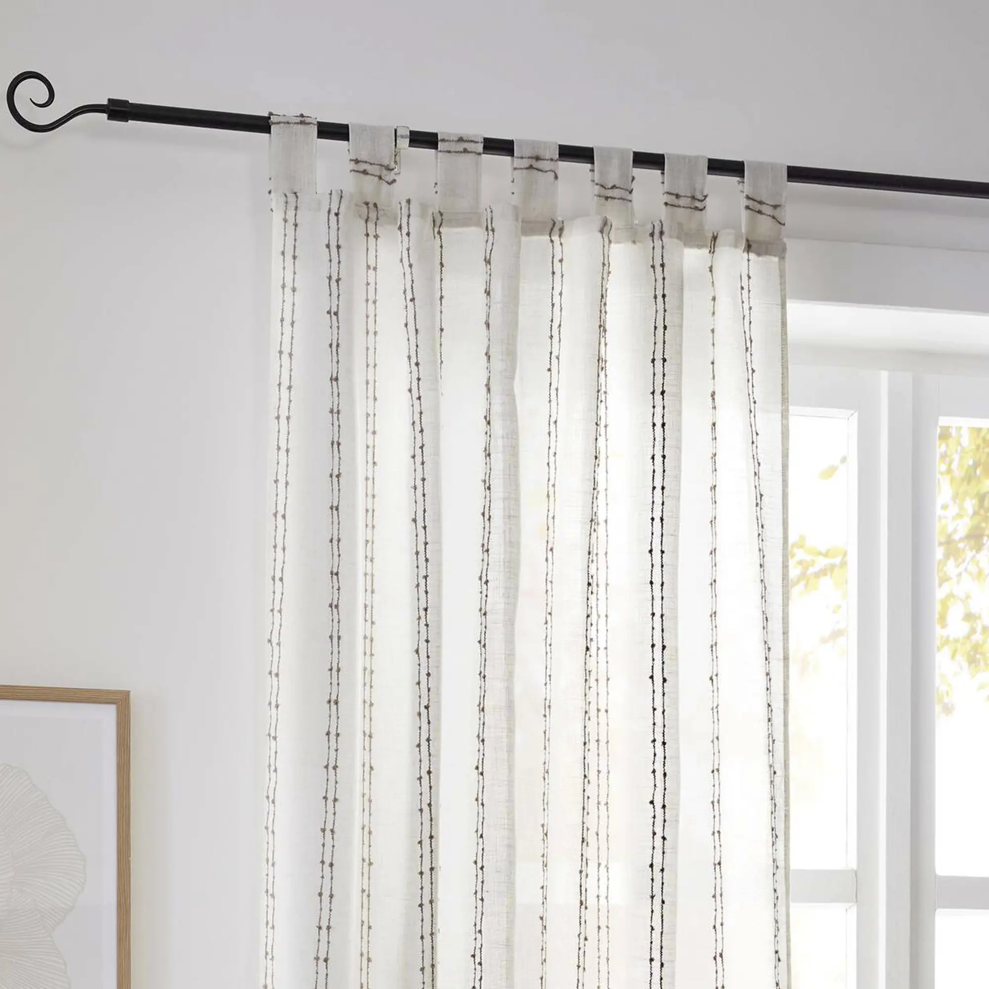 Acheter Rideau "rayures tissées"  dans la boutique en ligne de Frank Flechtwaren