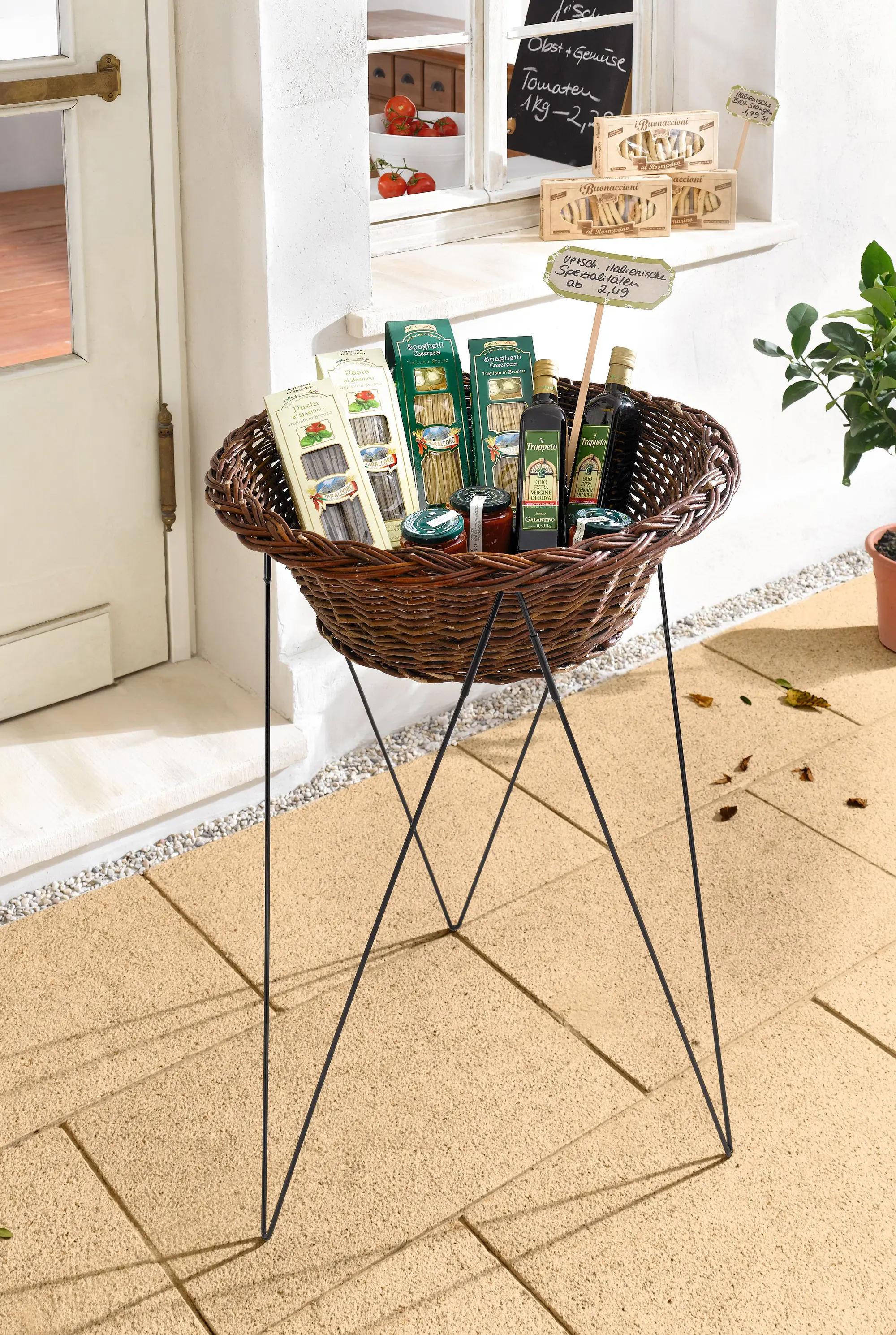 Acheter Panier de présentation "osier naturel", rond  dans la boutique en ligne de Frank Flechtwaren pour Décorations magasin