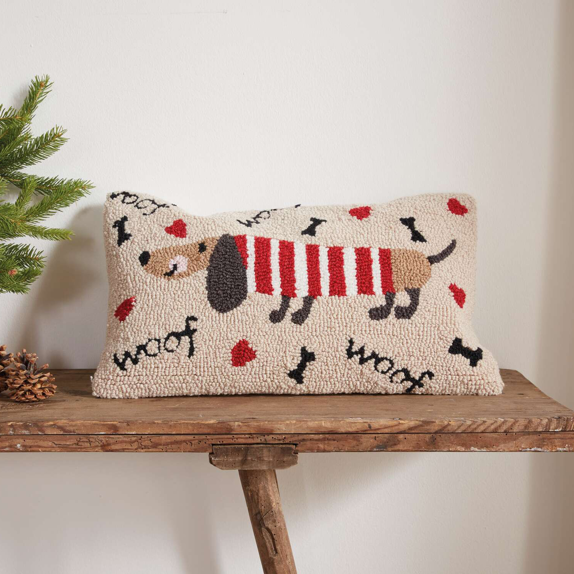Acheter Housse de coussin "amour de teckel"  dans la boutique en ligne de Frank Flechtwaren