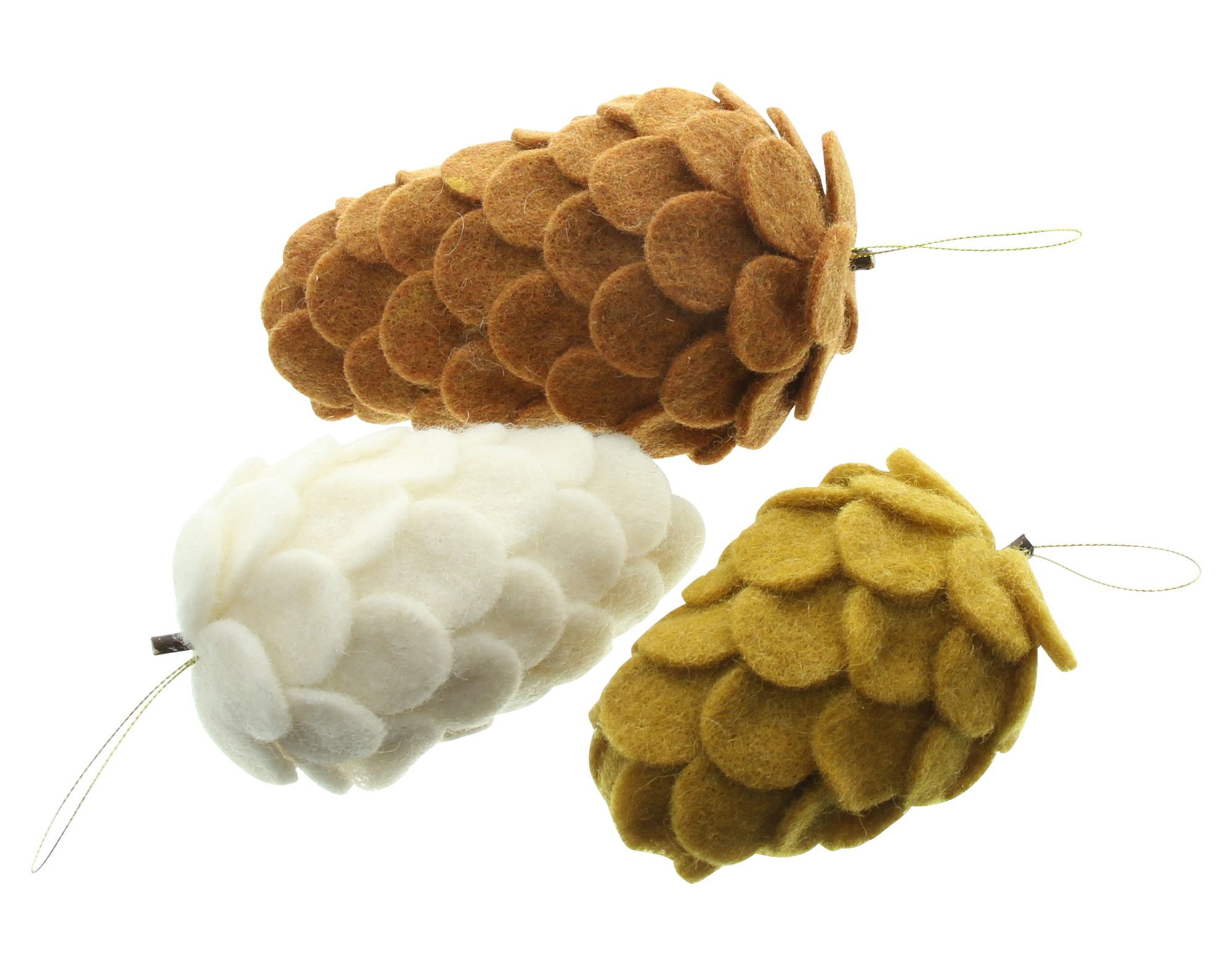 Acheter Lots de 3 suspensions "pomme de pin"  dans la boutique en ligne de Frank Flechtwaren pour Automne