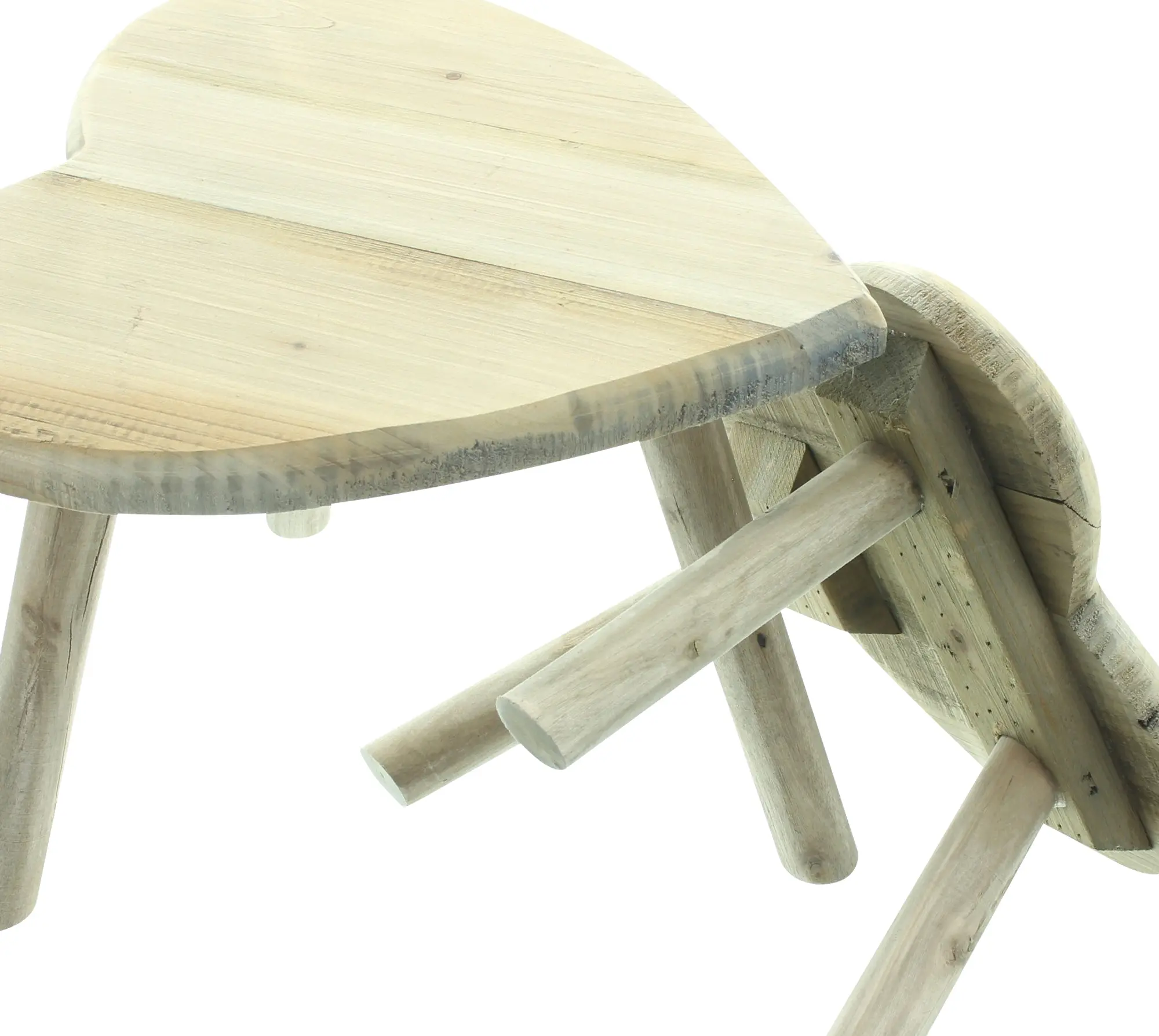 Acheter Lot de 2 tabourets "coeur"  dans la boutique en ligne de Frank Flechtwaren pour Chalet