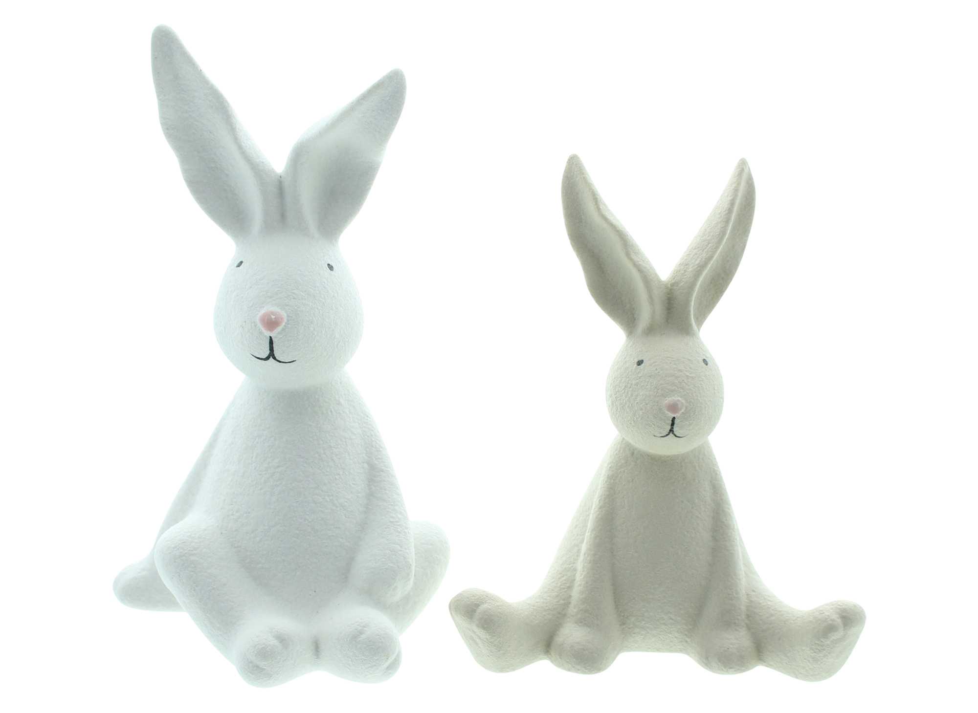 Acheter Lot de 2 lapins "White &amp; Cream"  dans la boutique en ligne de Frank Flechtwaren pour Lapin &amp; co