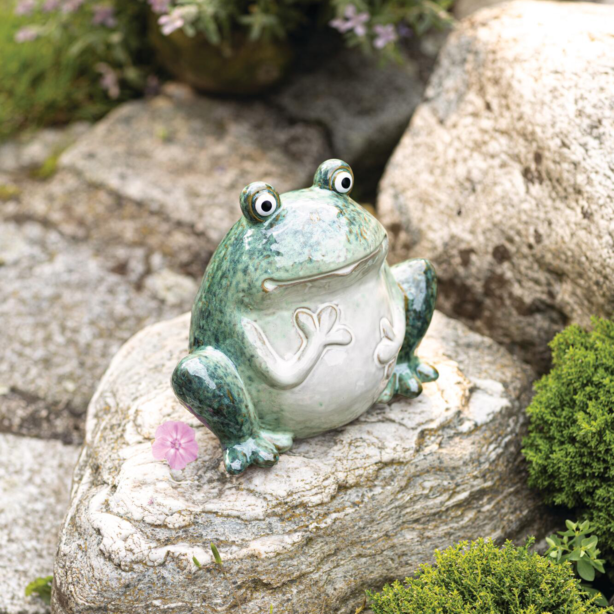 Acheter Figurine " grenouille"  dans la boutique en ligne de Frank Flechtwaren pour Figurines de jardin