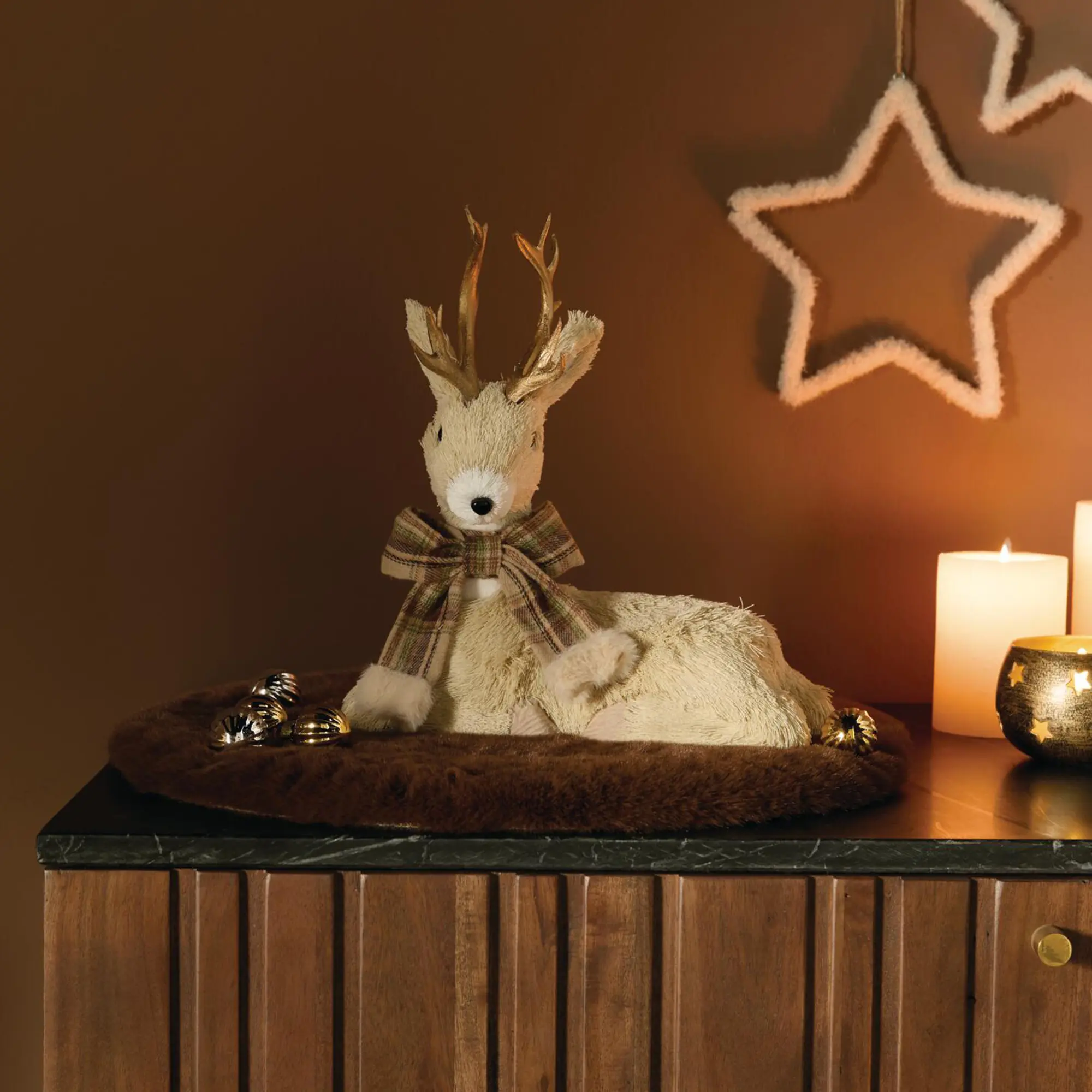 Acheter Cerf décoratif « Goldgeweih »  dans la boutique en ligne de Frank Flechtwaren