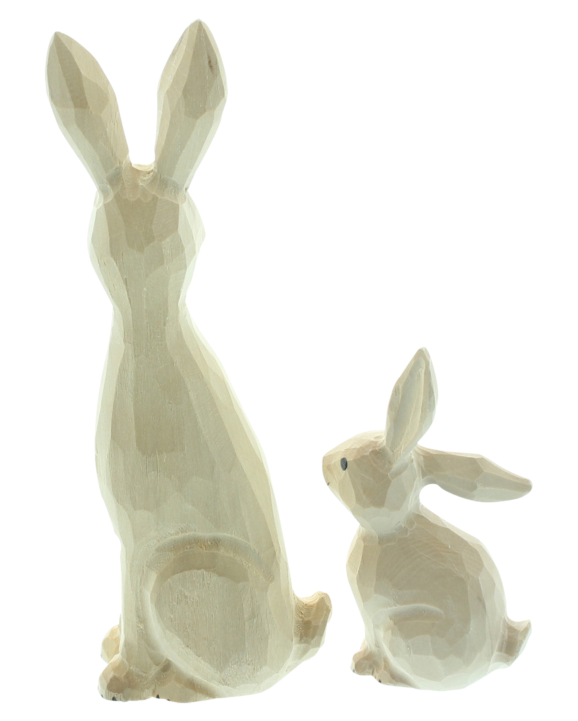 Acheter Lot de 2 figurunes "Lapine avec petit"  dans la boutique en ligne de Frank Flechtwaren pour Nouvel arrivage
