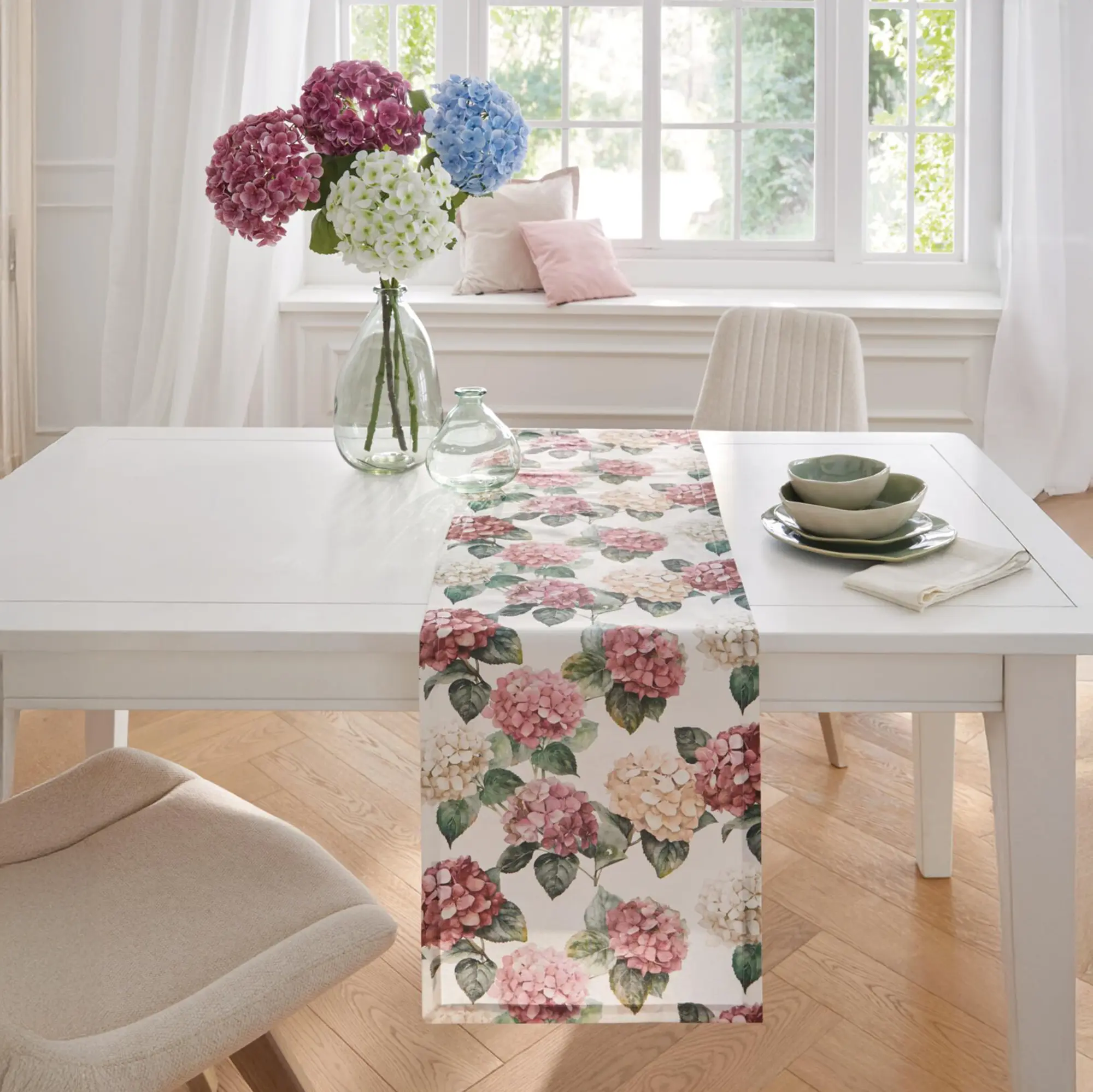 Acheter Fleur artificielle "hortensia rose"  dans la boutique en ligne de Frank Flechtwaren pour Plantes artificielles