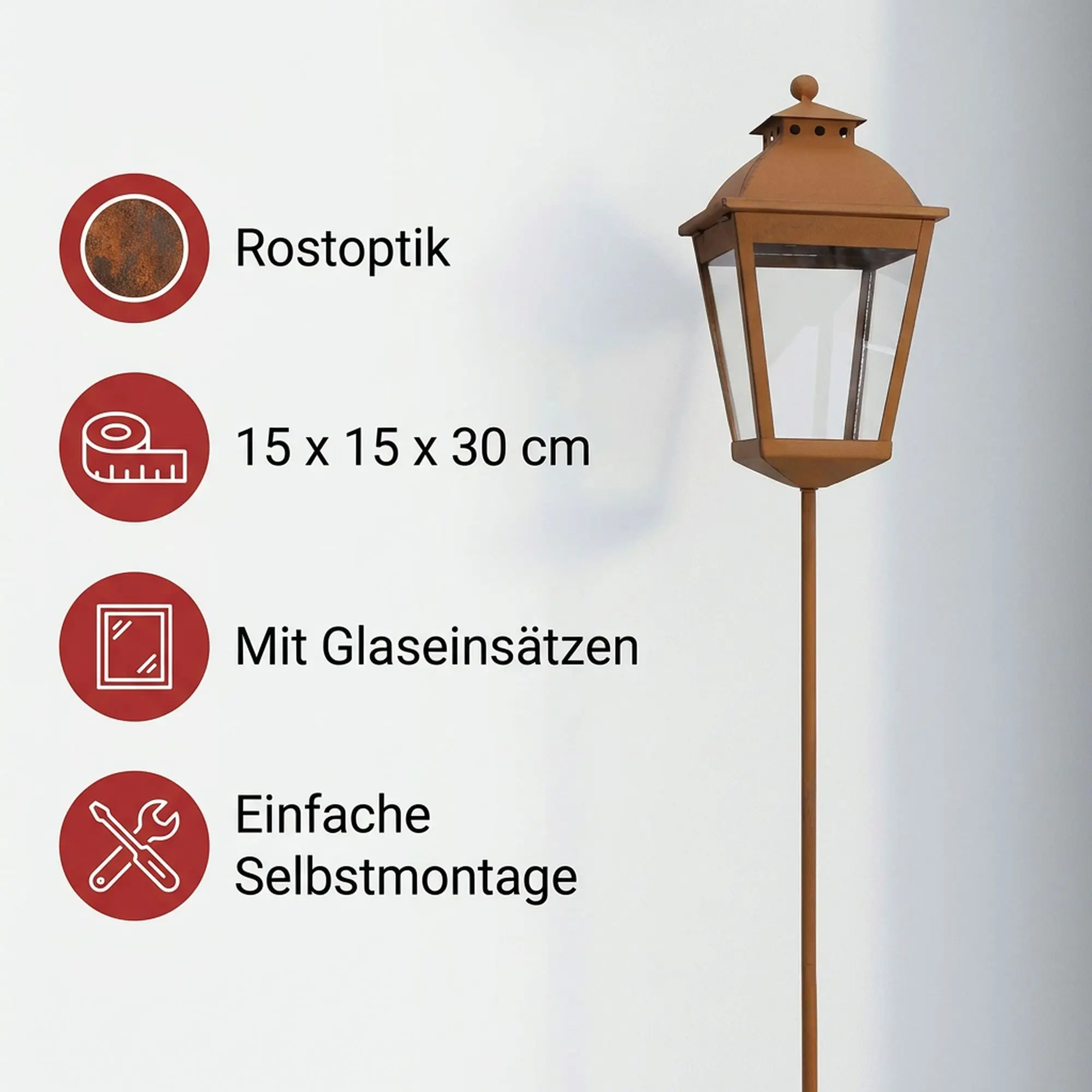 Acheter Pic de jardin "lanterne"  dans la boutique en ligne de Frank Flechtwaren pour Lanternes &amp; Co.