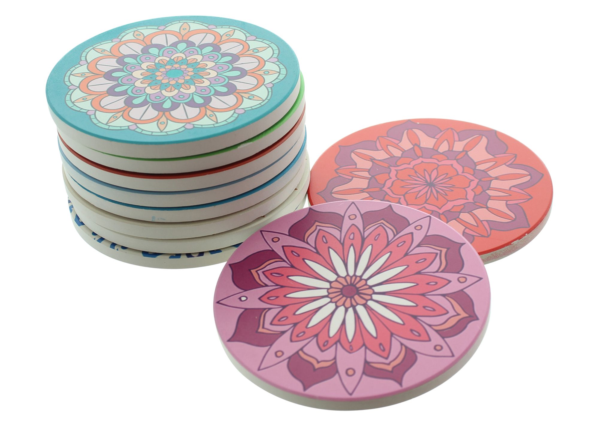 Acheter Lot de 10 dessous de verre "mandala" dans la boutique en ligne de Frank Flechtwaren pour Cuisine Acheter Lot de 10 dessous de verre "mandala" dans la boutique en ligne de Frank Flechtwaren pour Cuisine