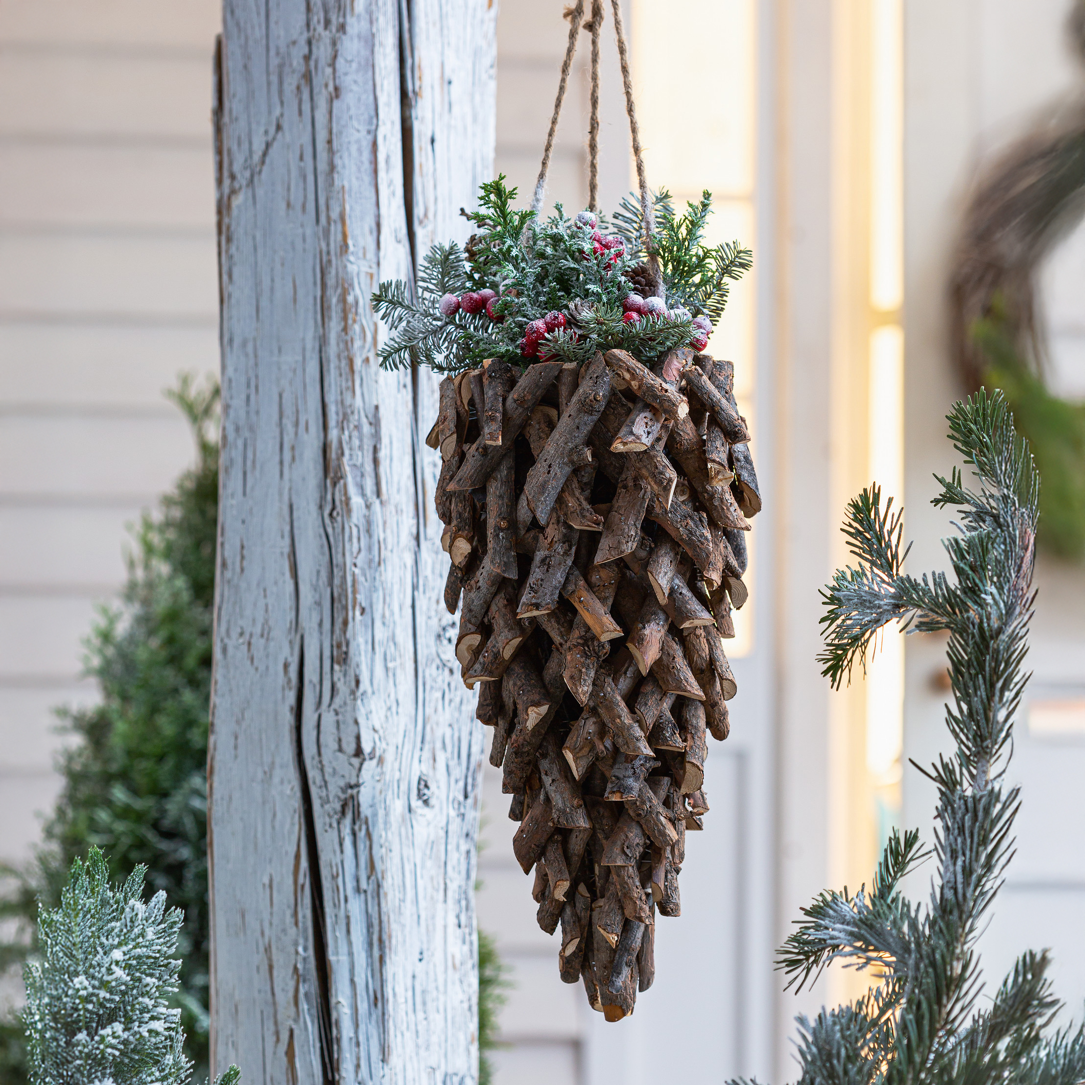 Acheter Suspension pour plantes "rotin naturel"  dans la boutique en ligne de Frank Flechtwaren pour Jardinières suspendues