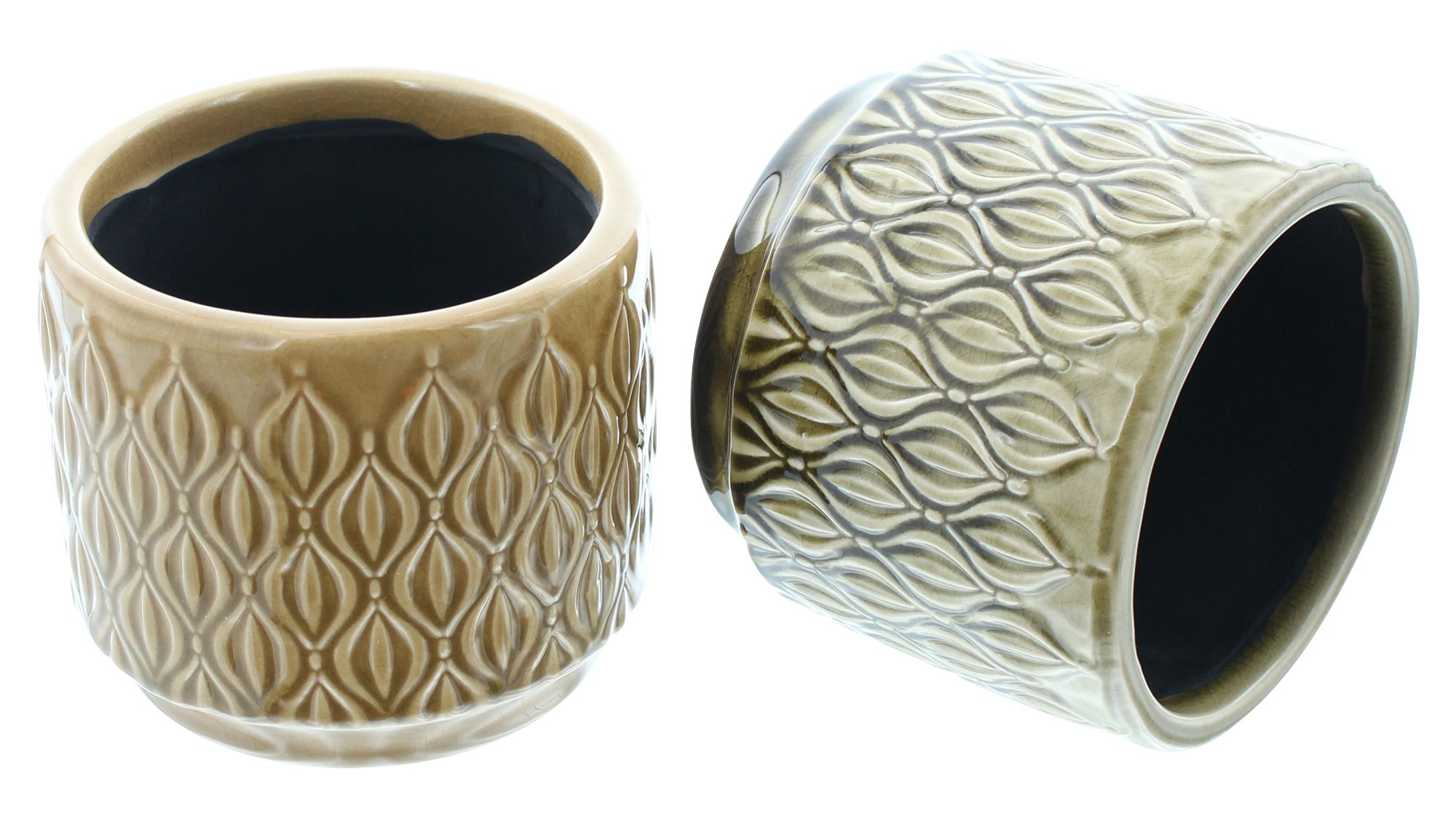 Acheter Lot de 2 pots de fleur "rétro"  dans la boutique en ligne de Frank Flechtwaren pour Pots de fleurs