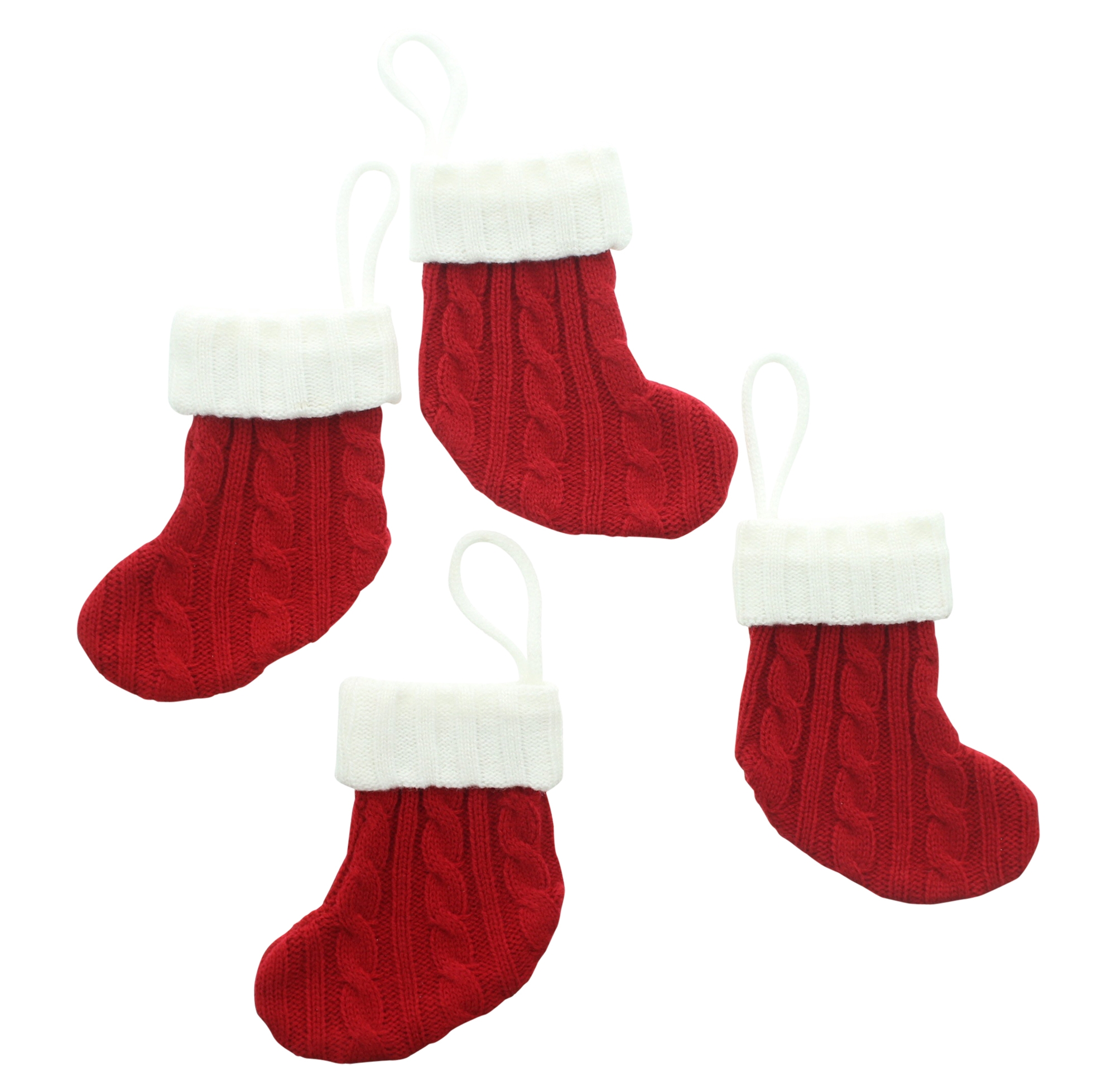 Acheter Lot de 4 chaussettes à couverts "Santa"  dans la boutique en ligne de Frank Flechtwaren pour Sets de table