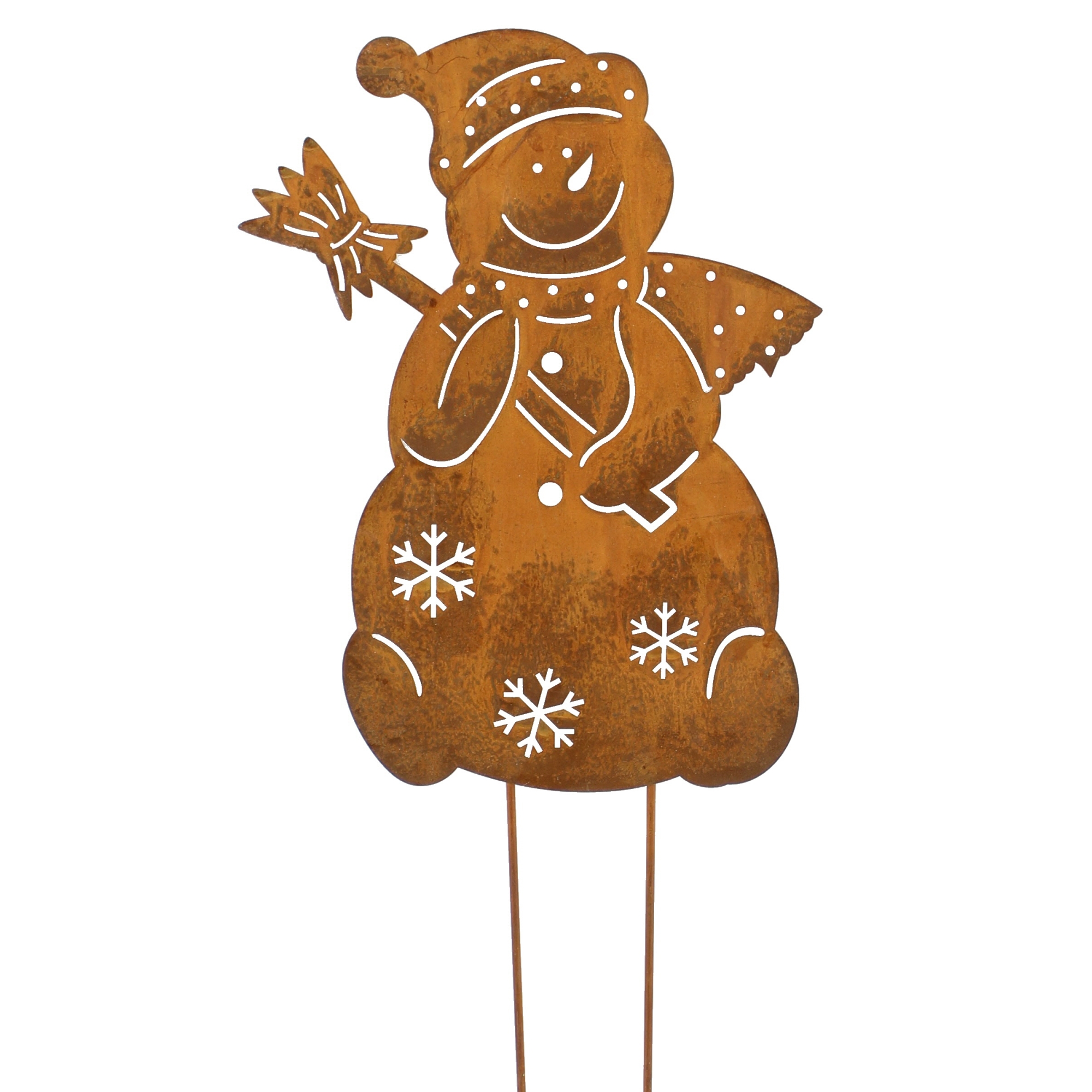 Acheter Pic de jardin "bonhomme de neige"  dans la boutique en ligne de Frank Flechtwaren pour Piques de jardin