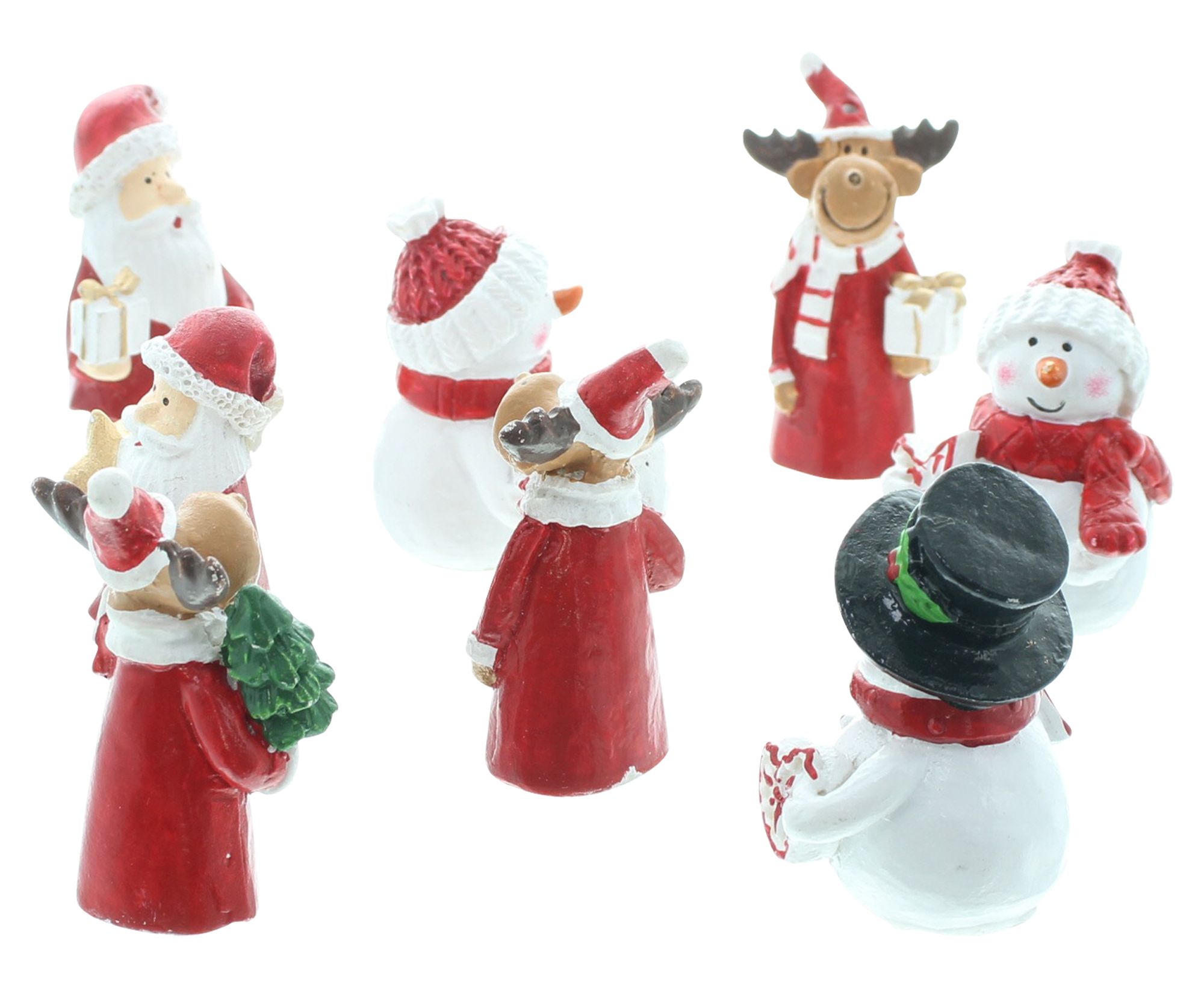 Acheter Figurines décoratives « Team Christmas », lot de 8 dans la boutique en ligne de Frank Flechtwaren pour Figurines